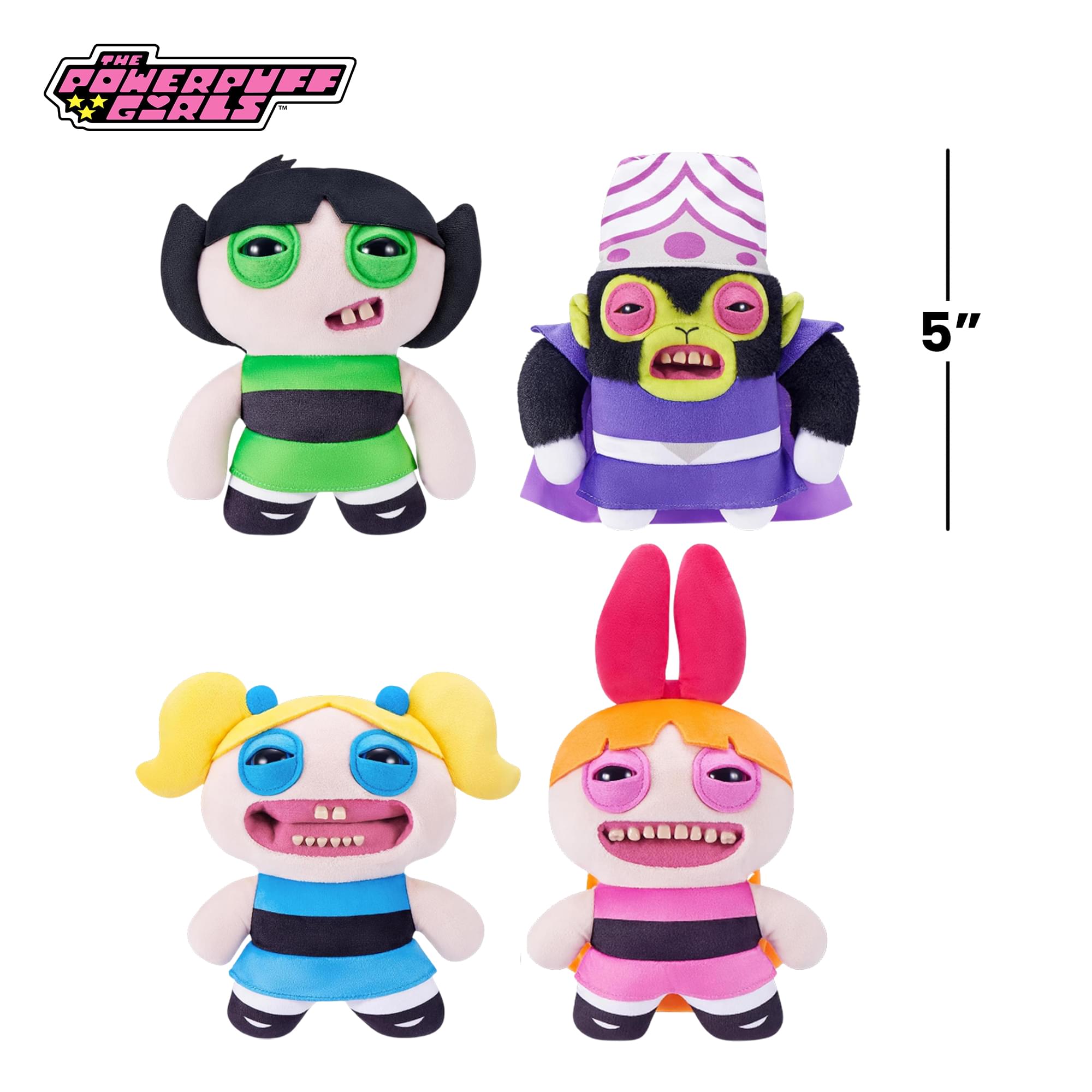PowerPuff Girls x Fuggler 9 Inch Plush Set Of 4