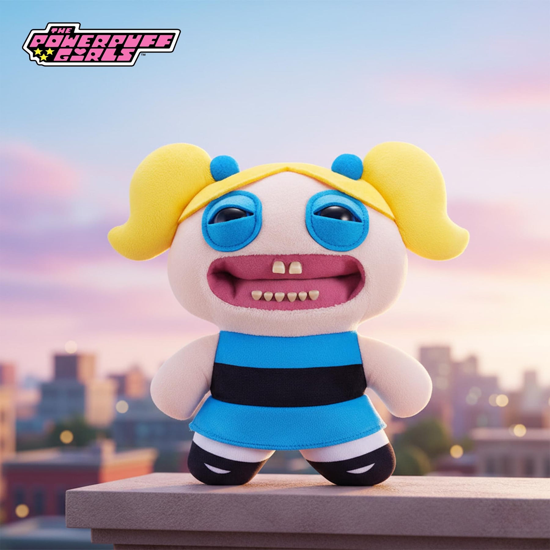 PowerPuff Girls x Fuggler 9 Inch Plush | Bubbles