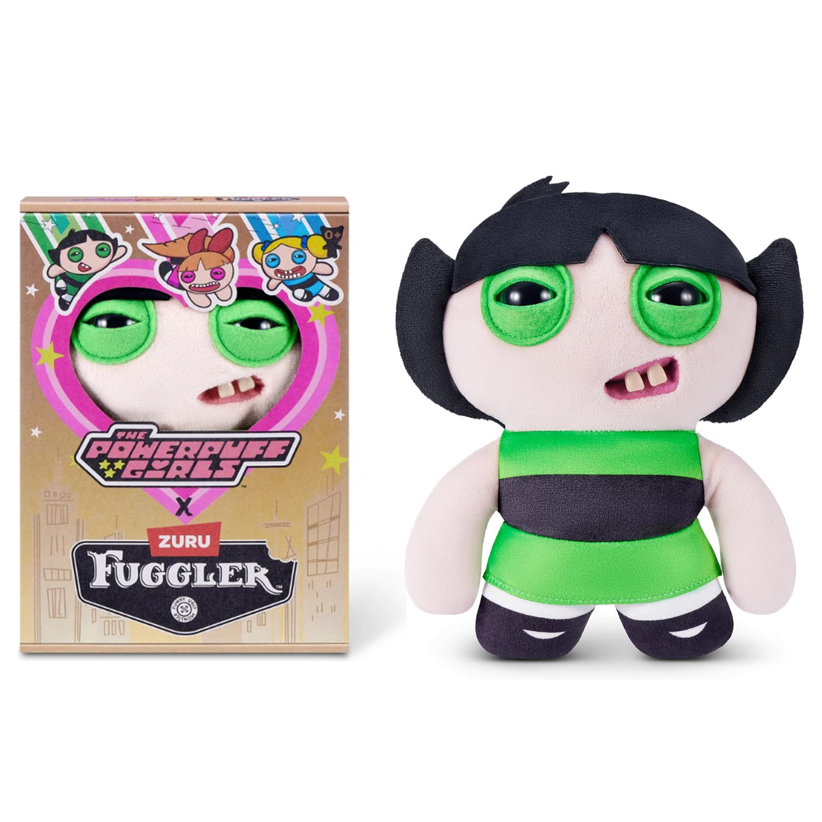 日本未上陸Fuggler x The Powerpuff Girls ファグラー PowerPuff Girls x Fuggler 9 Inch Plush | Buttercup | Free Shipping