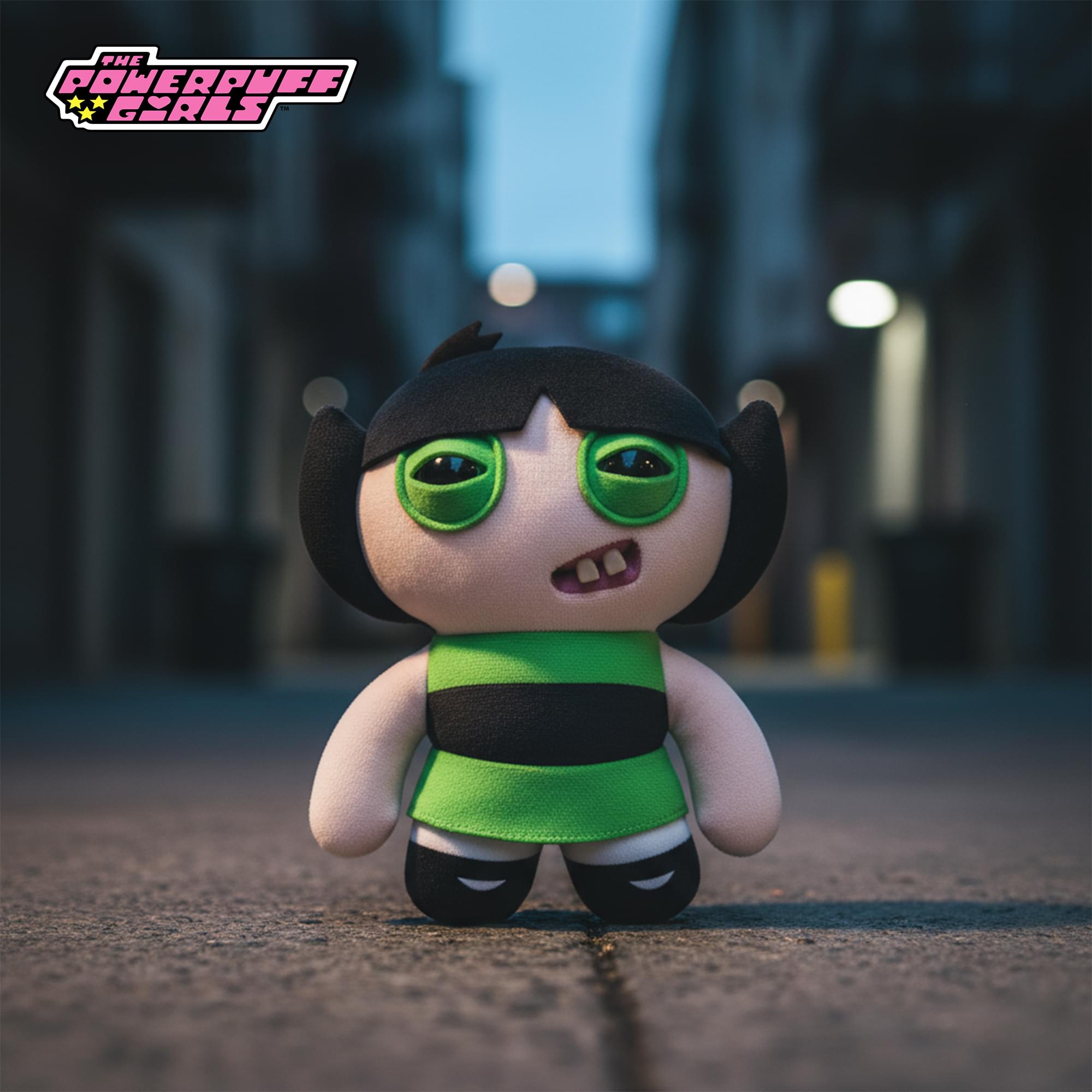 PowerPuff Girls x Fuggler 9 Inch Plush | Buttercup