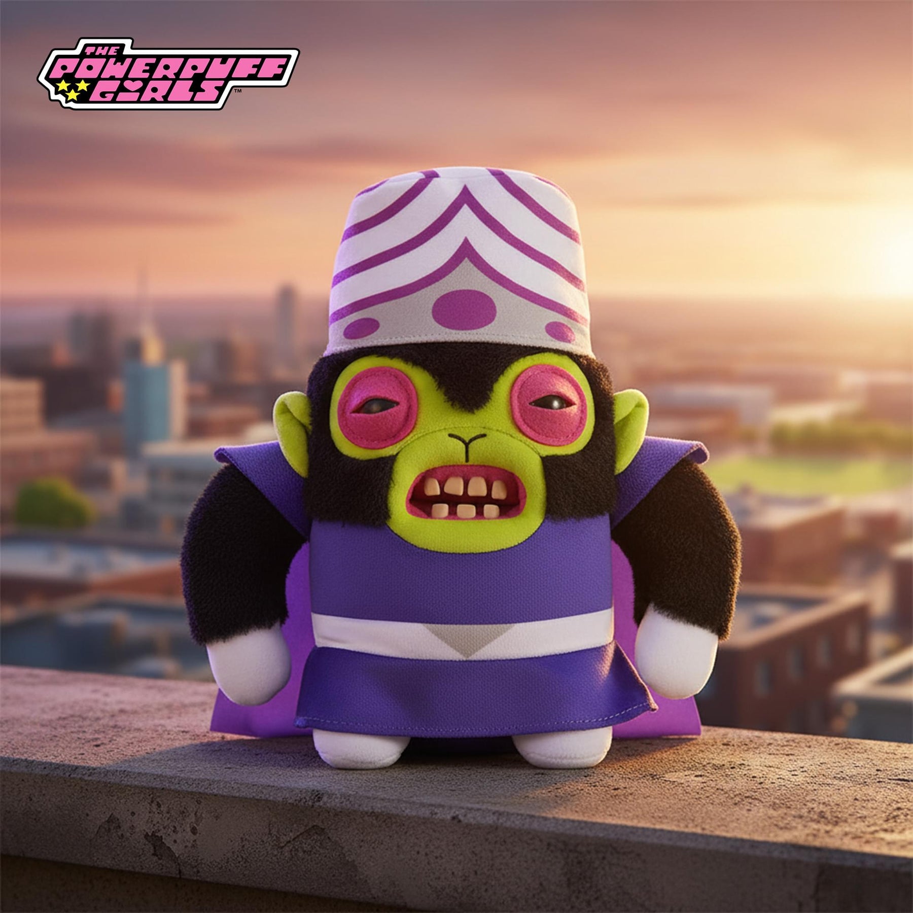 PowerPuff Girls x Fuggler 9 Inch Plush | Mojo Jojo