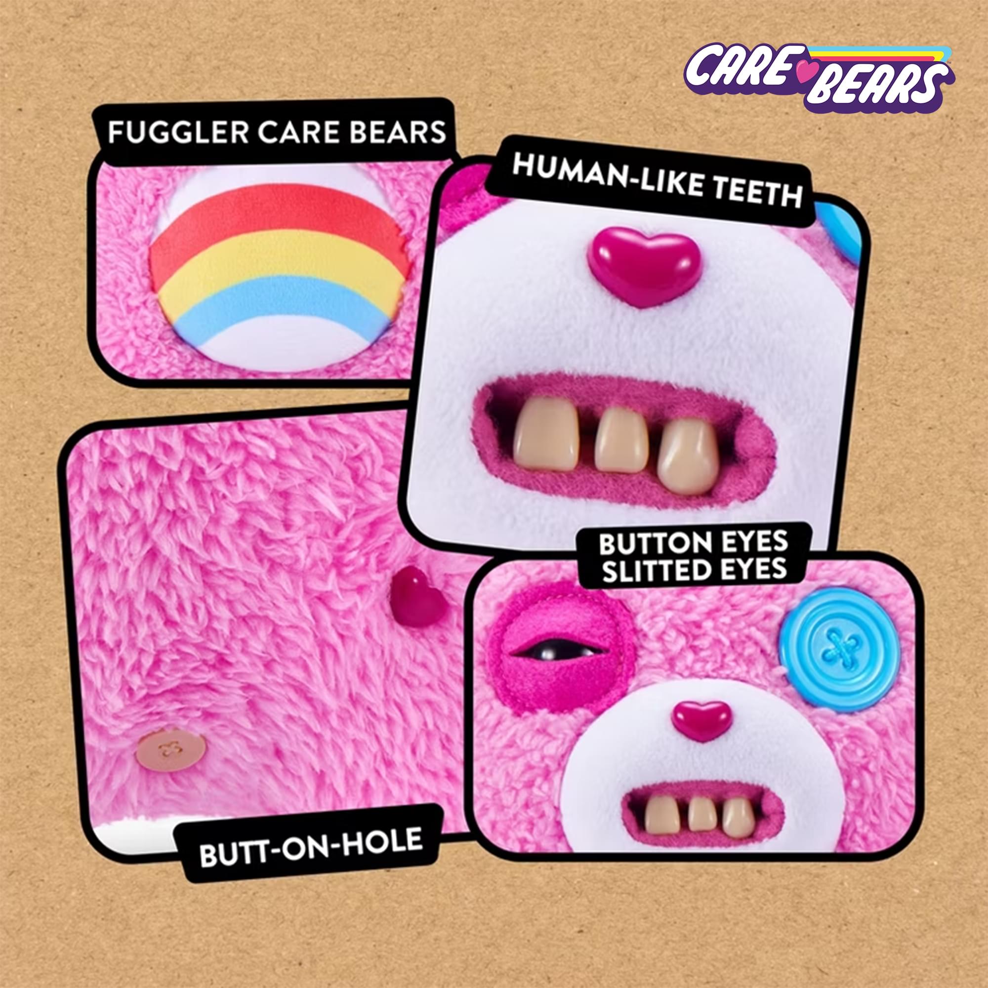 Care Bears x Fuggler 9 Inch Plush | Cheer Bear