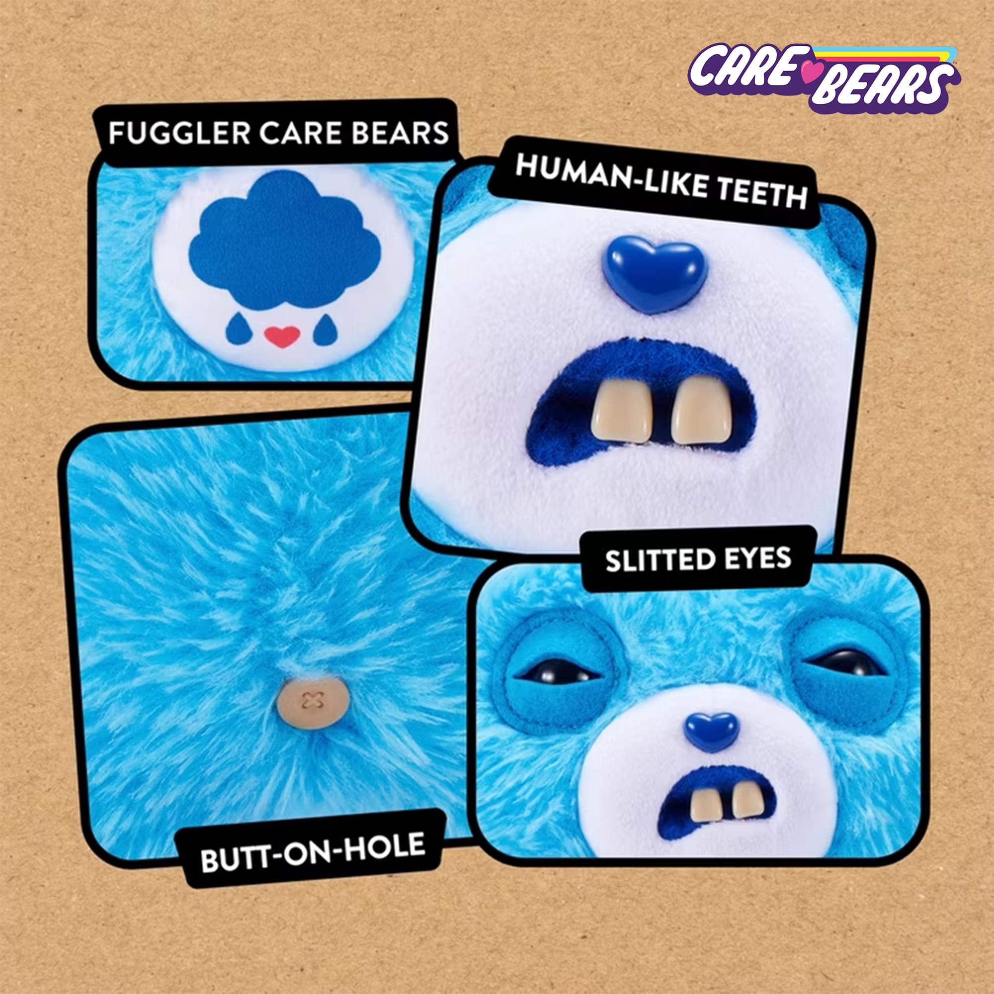 Care Bears x Fuggler 9 Inch Plush | Grumpy Bear