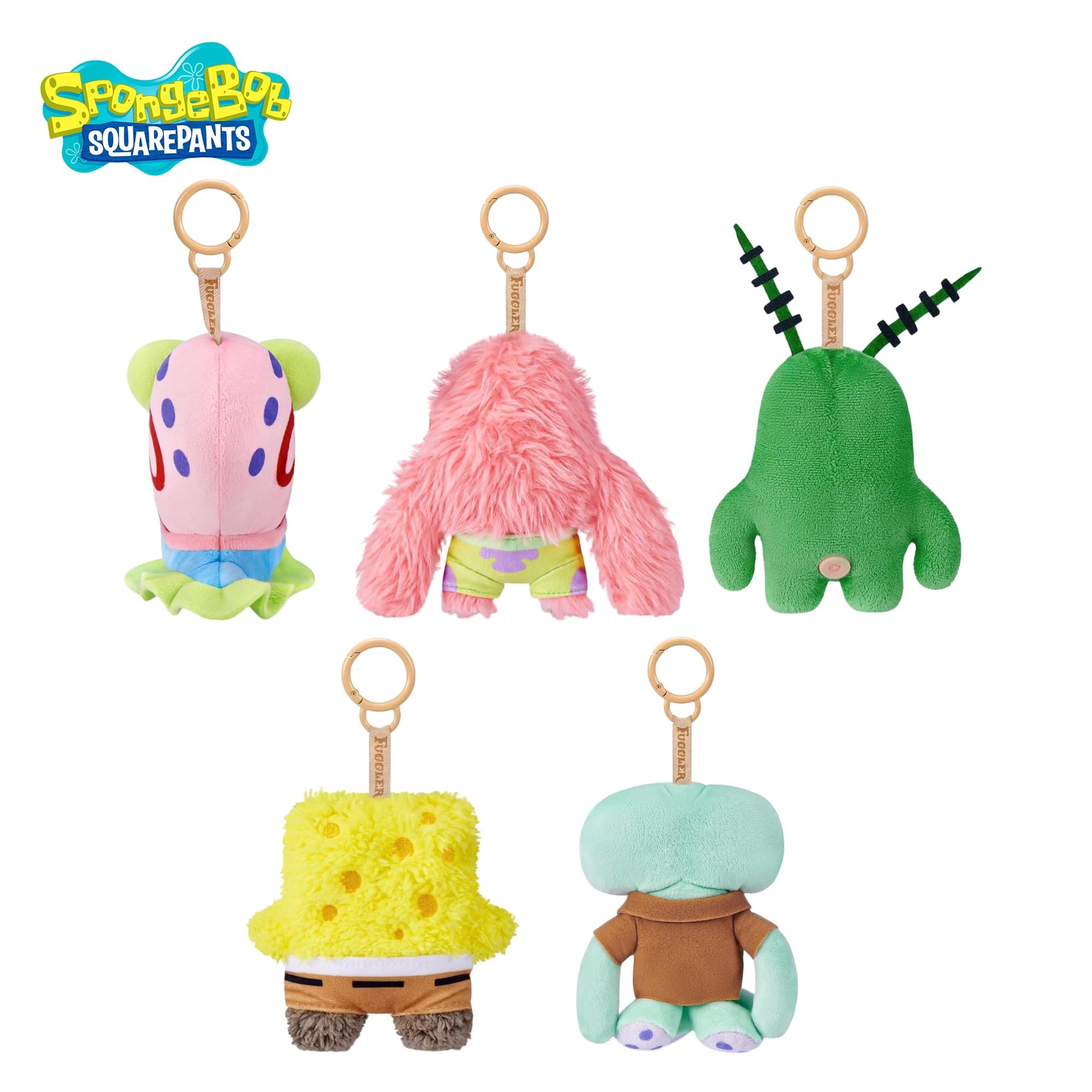 SpongeBob SquarePants x Fuggler Plush Keyring Set Of 5