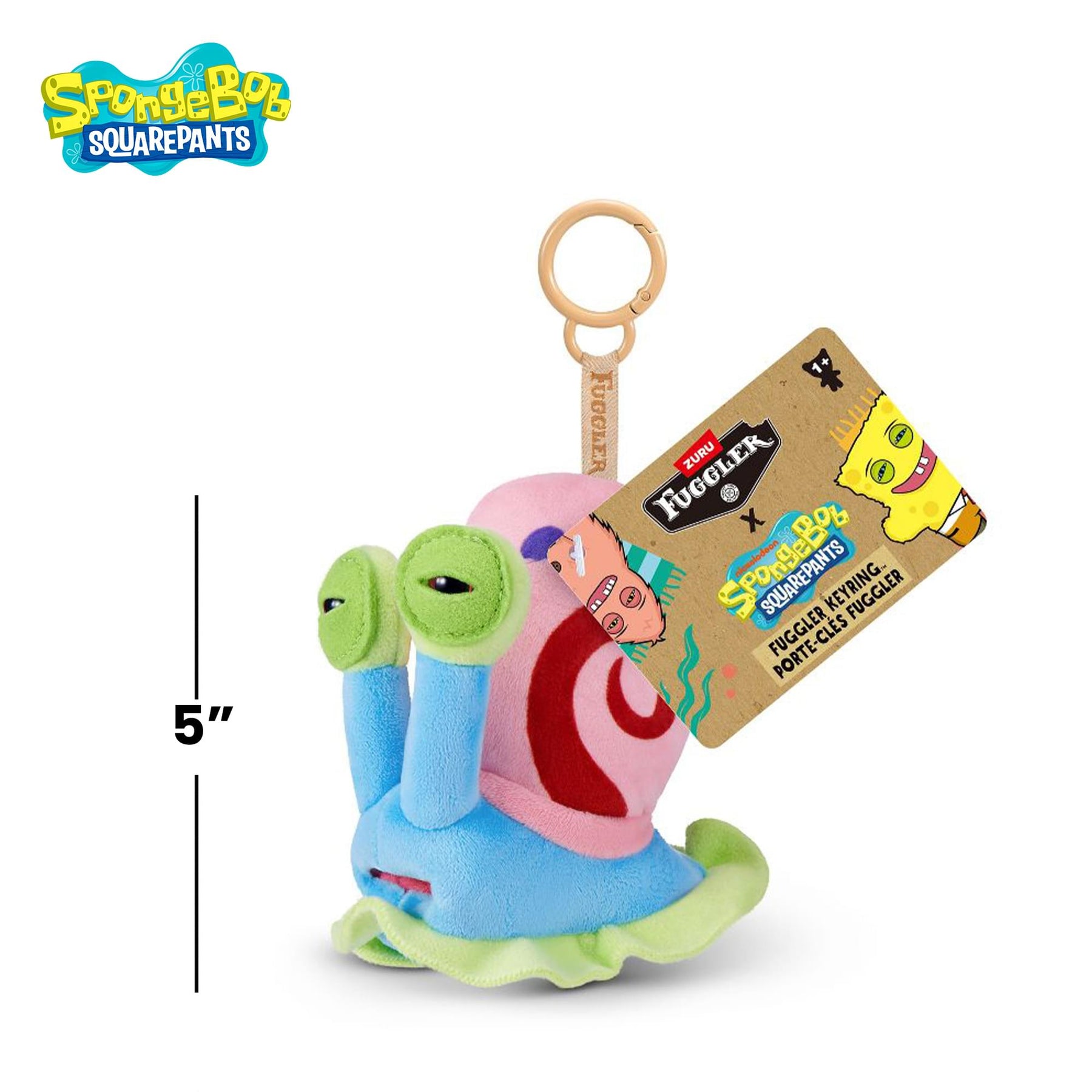 SpongeBob SquarePants x Fuggler 5 Inch Plush Keyring | Gary