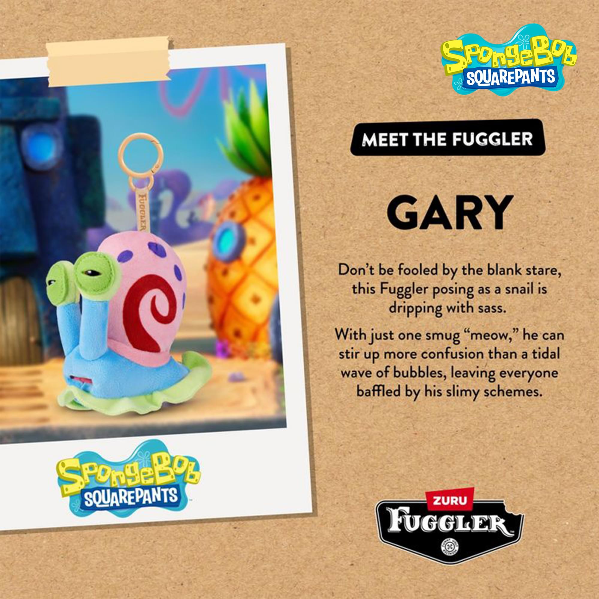 SpongeBob SquarePants x Fuggler 5 Inch Plush Keyring | Gary