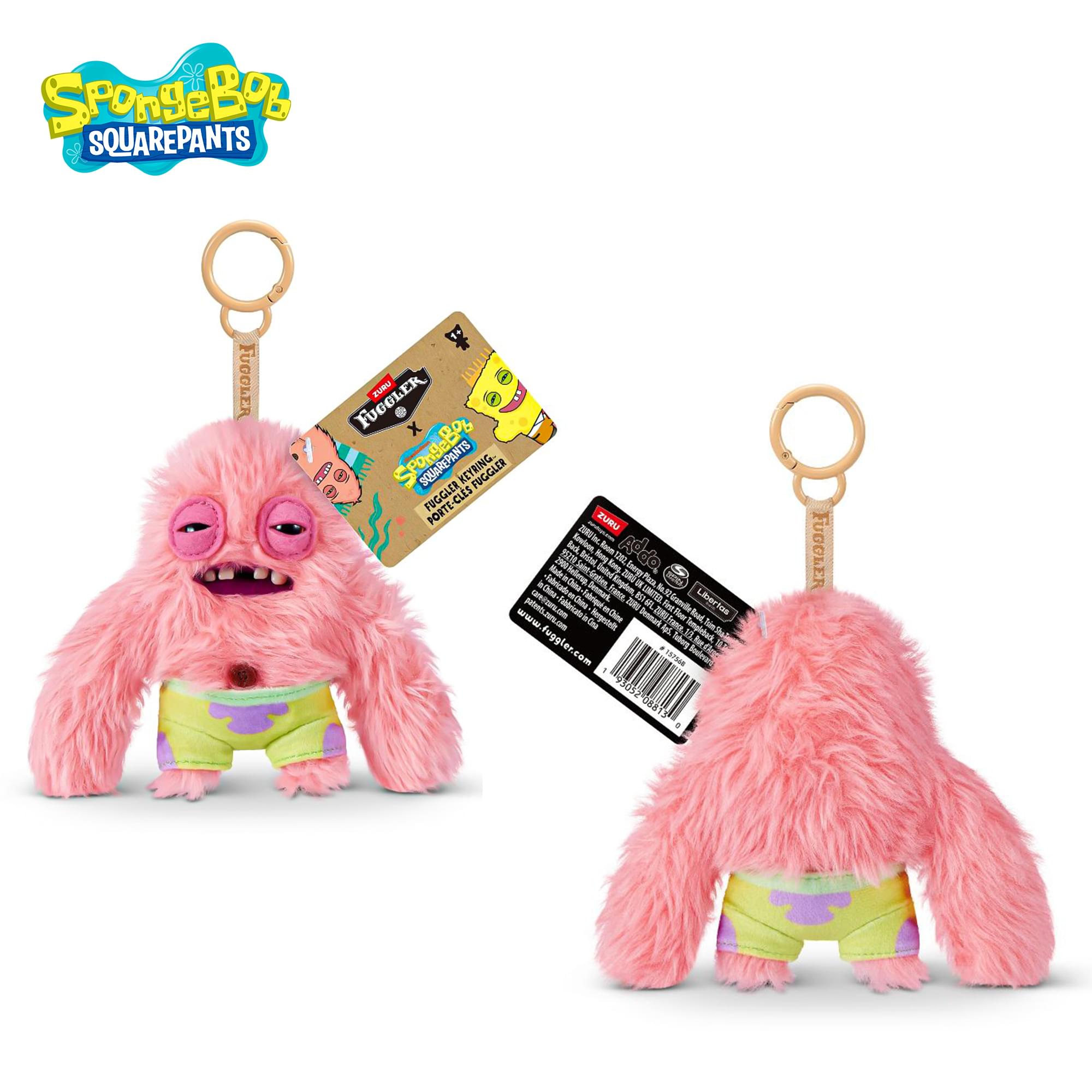 SpongeBob SquarePants x Fuggler 5 Inch Plush Keyring | Patrick