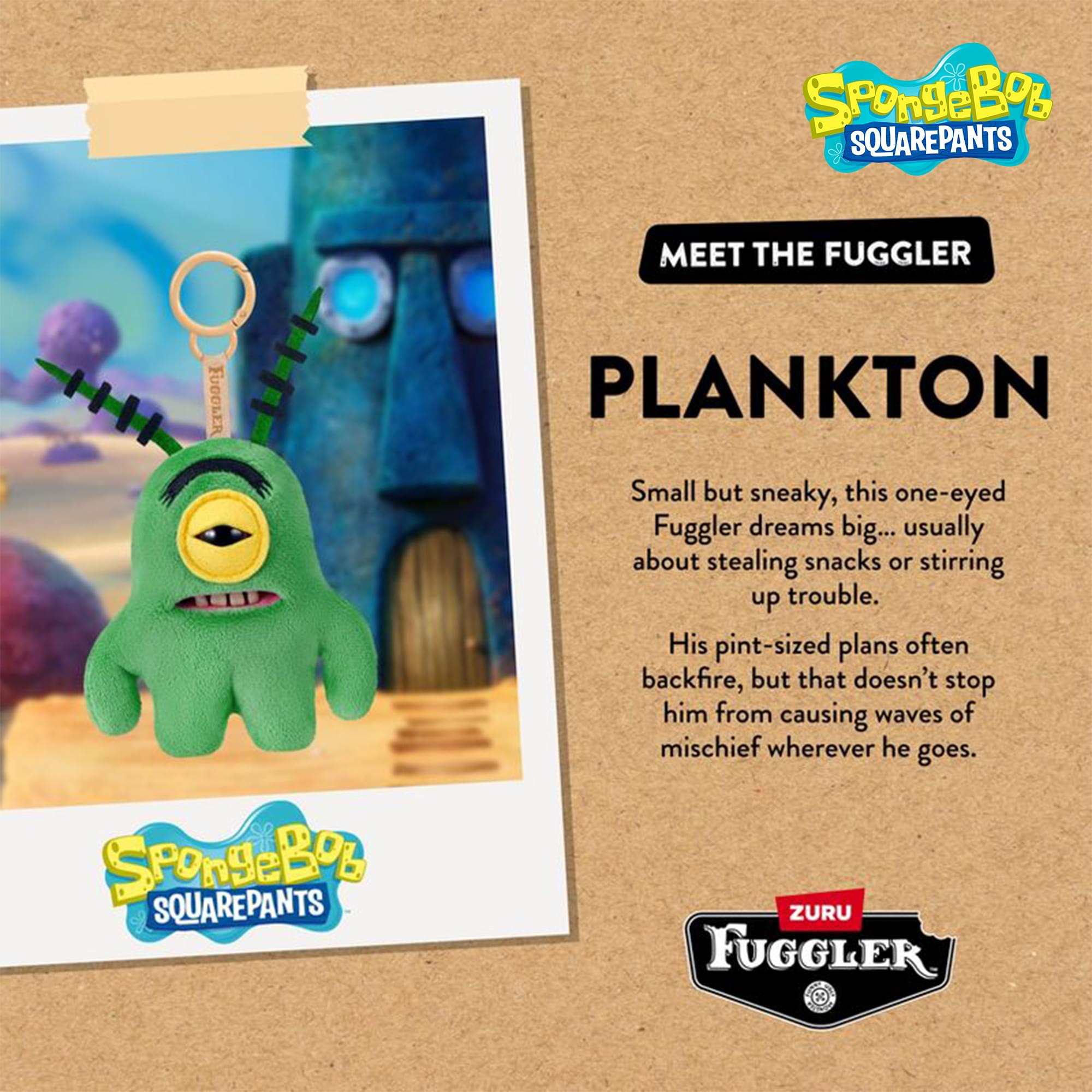 SpongeBob SquarePants x Fuggler 5 Inch Plush Keyring | Plankton