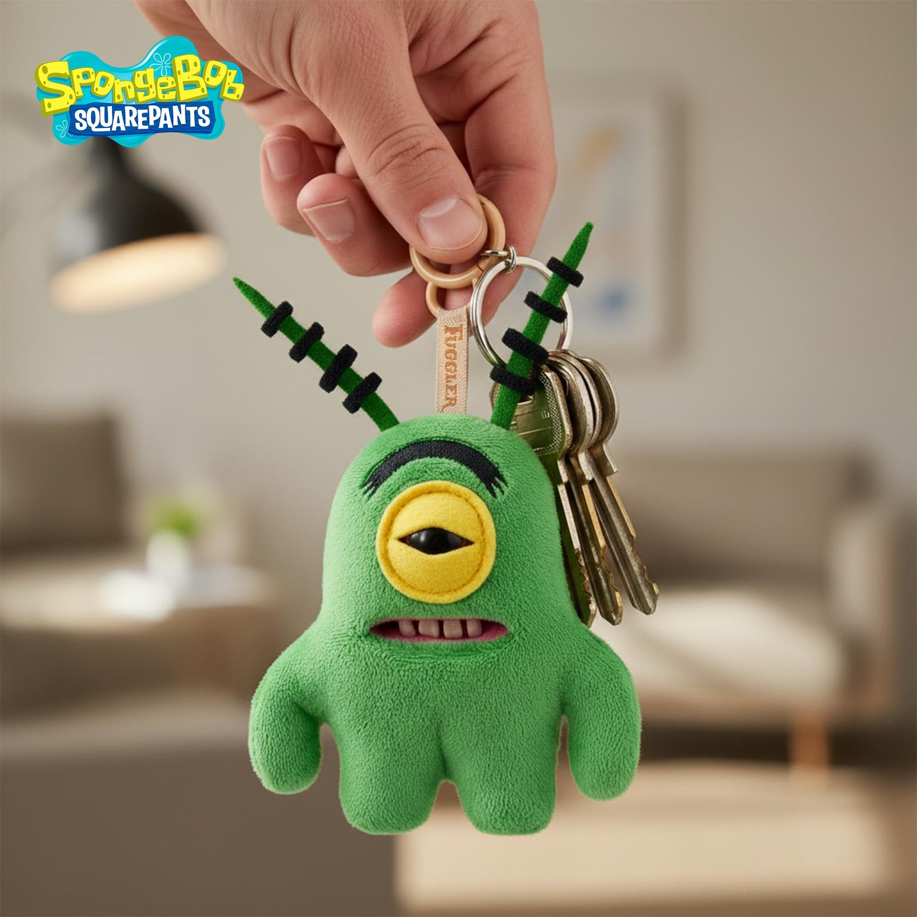 SpongeBob SquarePants x Fuggler 5 Inch Plush Keyring | Plankton