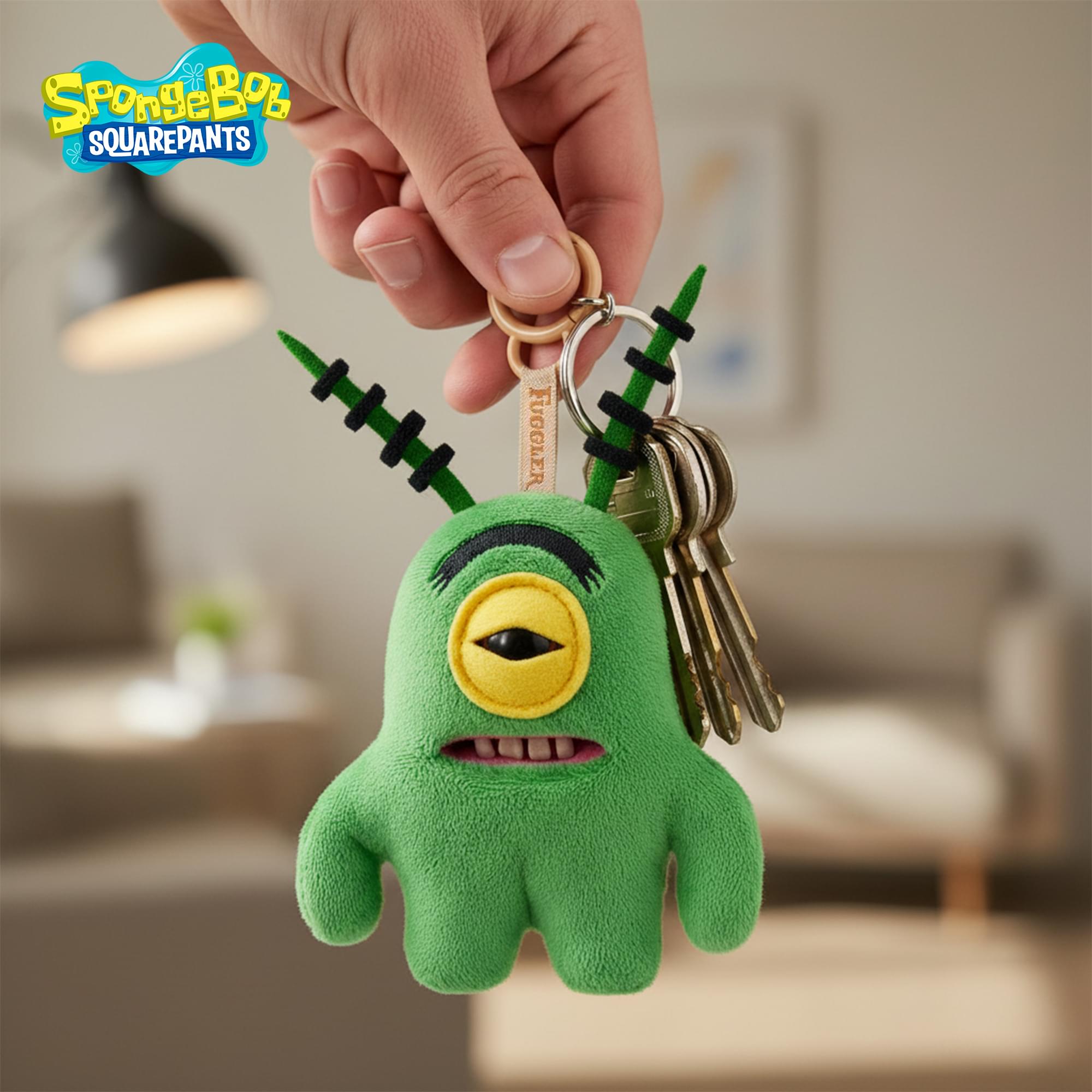SpongeBob SquarePants x Fuggler 5 Inch Plush Keyring | Plankton