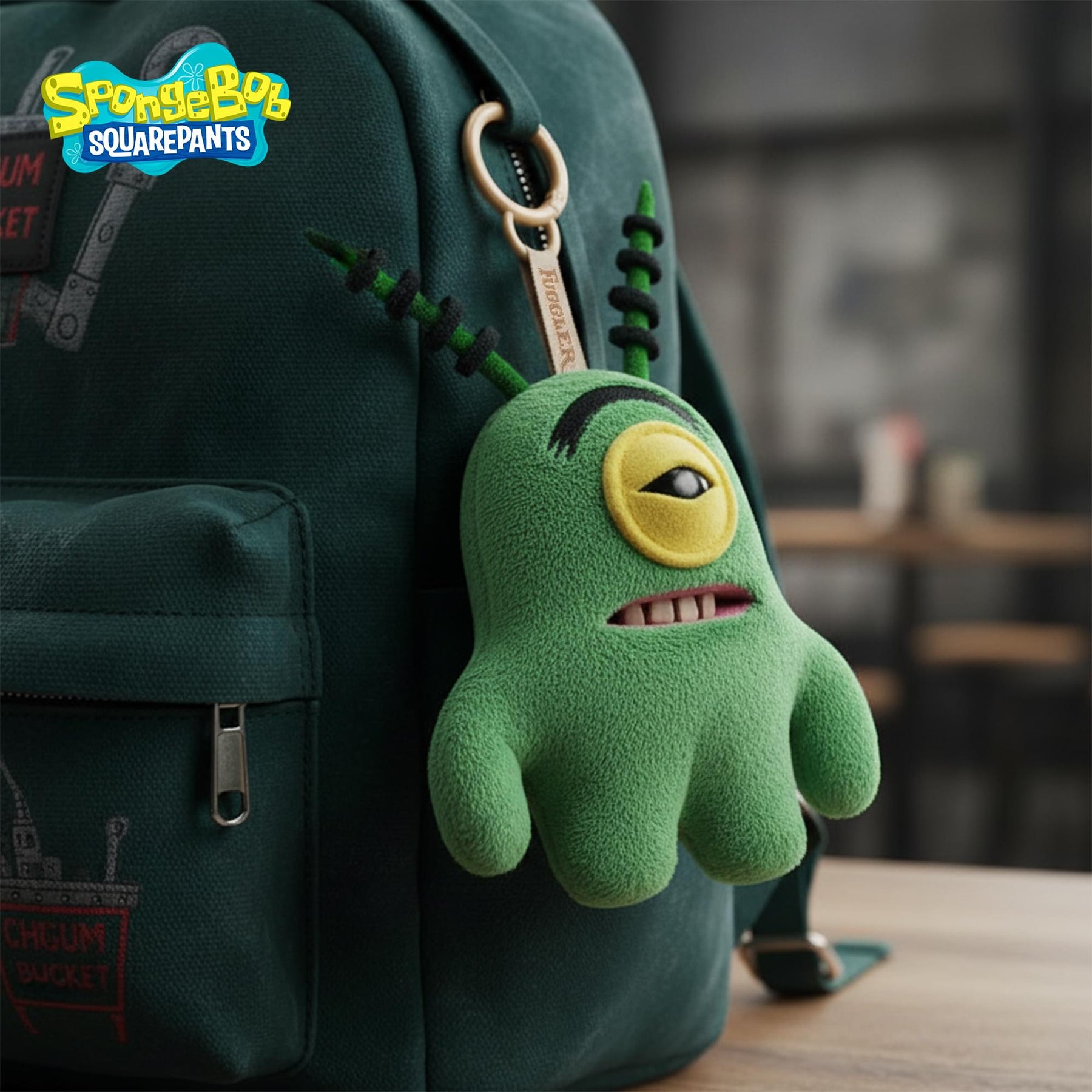 SpongeBob SquarePants x Fuggler 5 Inch Plush Keyring | Plankton