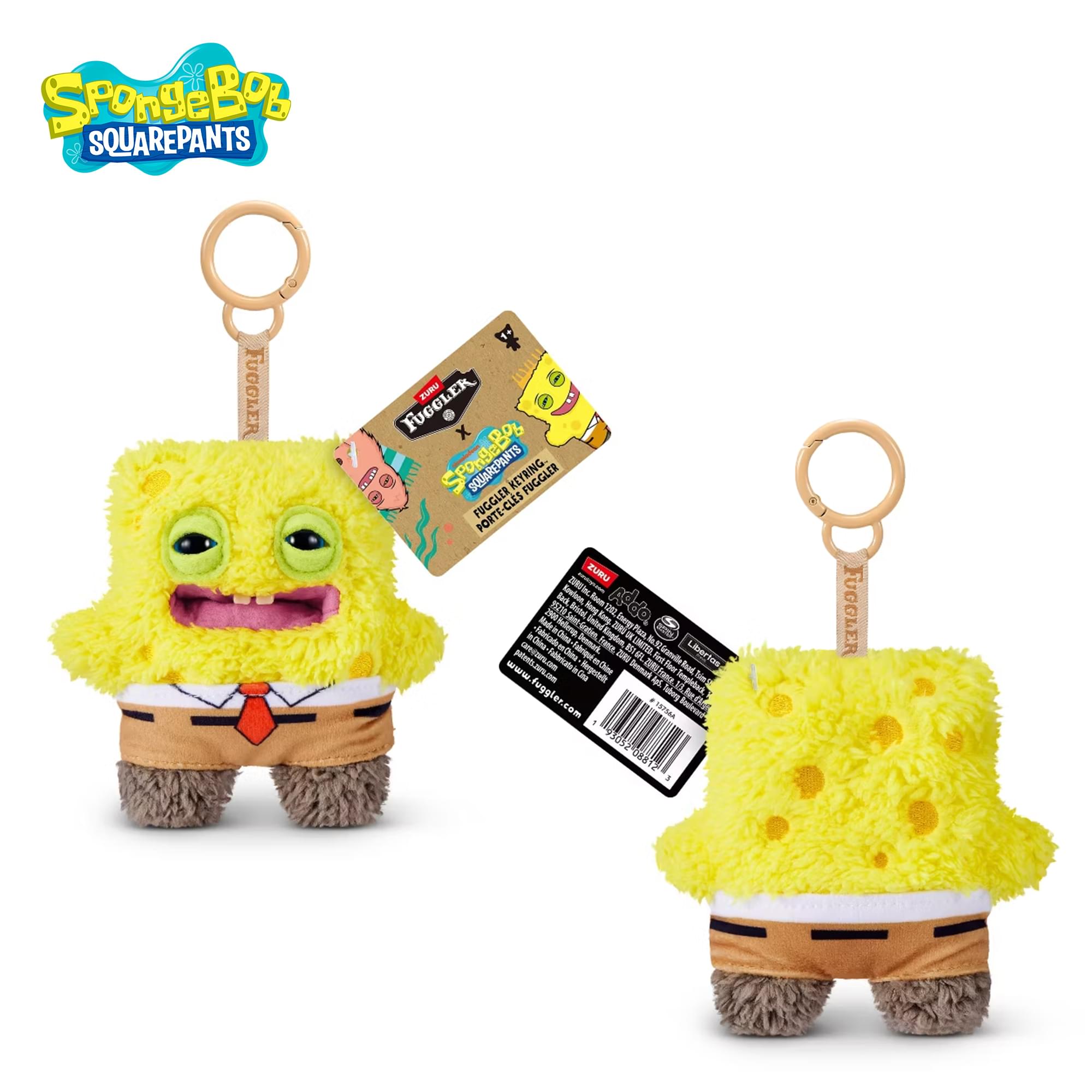 SpongeBob SquarePants x Fuggler 5 Inch Plush Keyring | Spongebob
