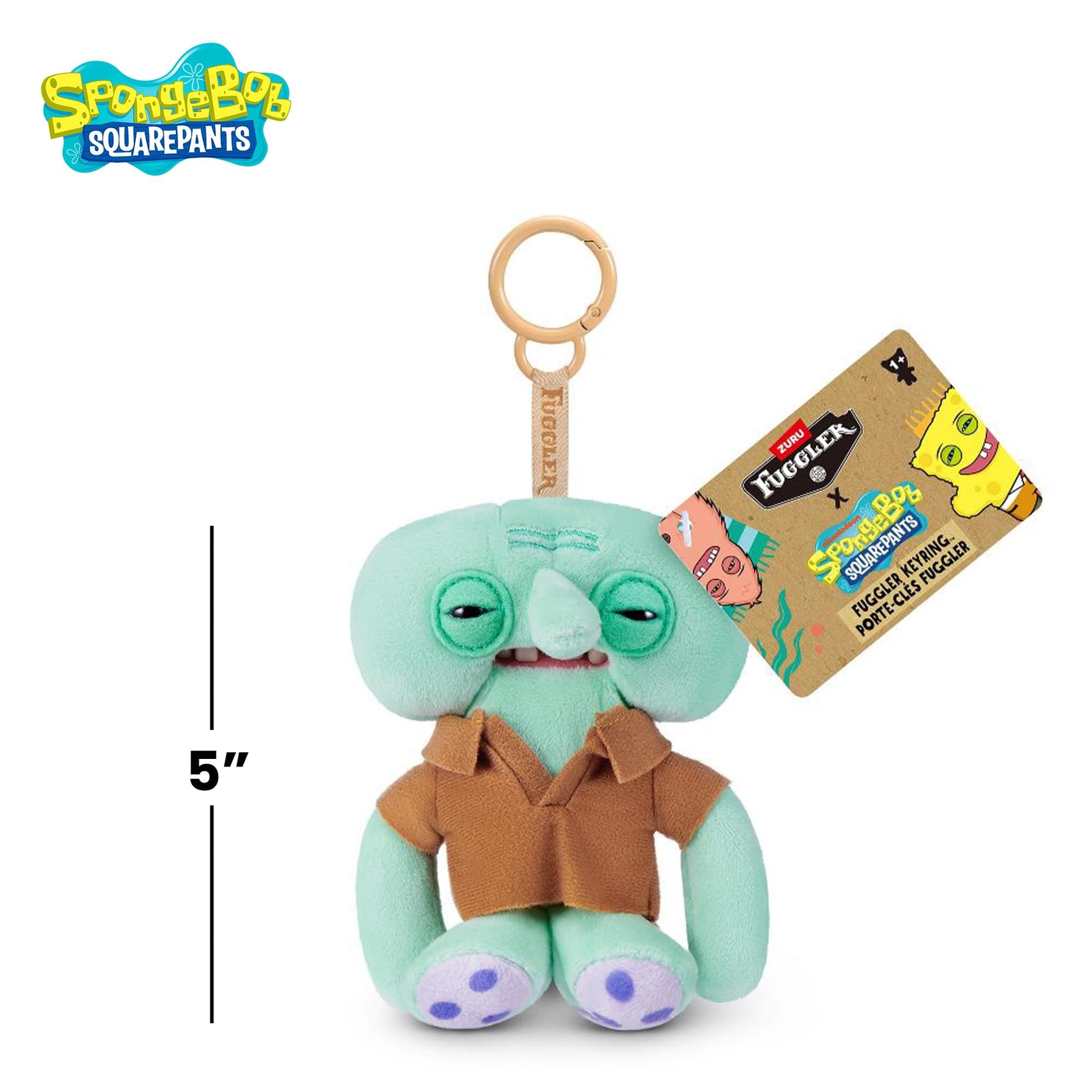 SpongeBob SquarePants x Fuggler 5 Inch Plush Keyring | Squidward