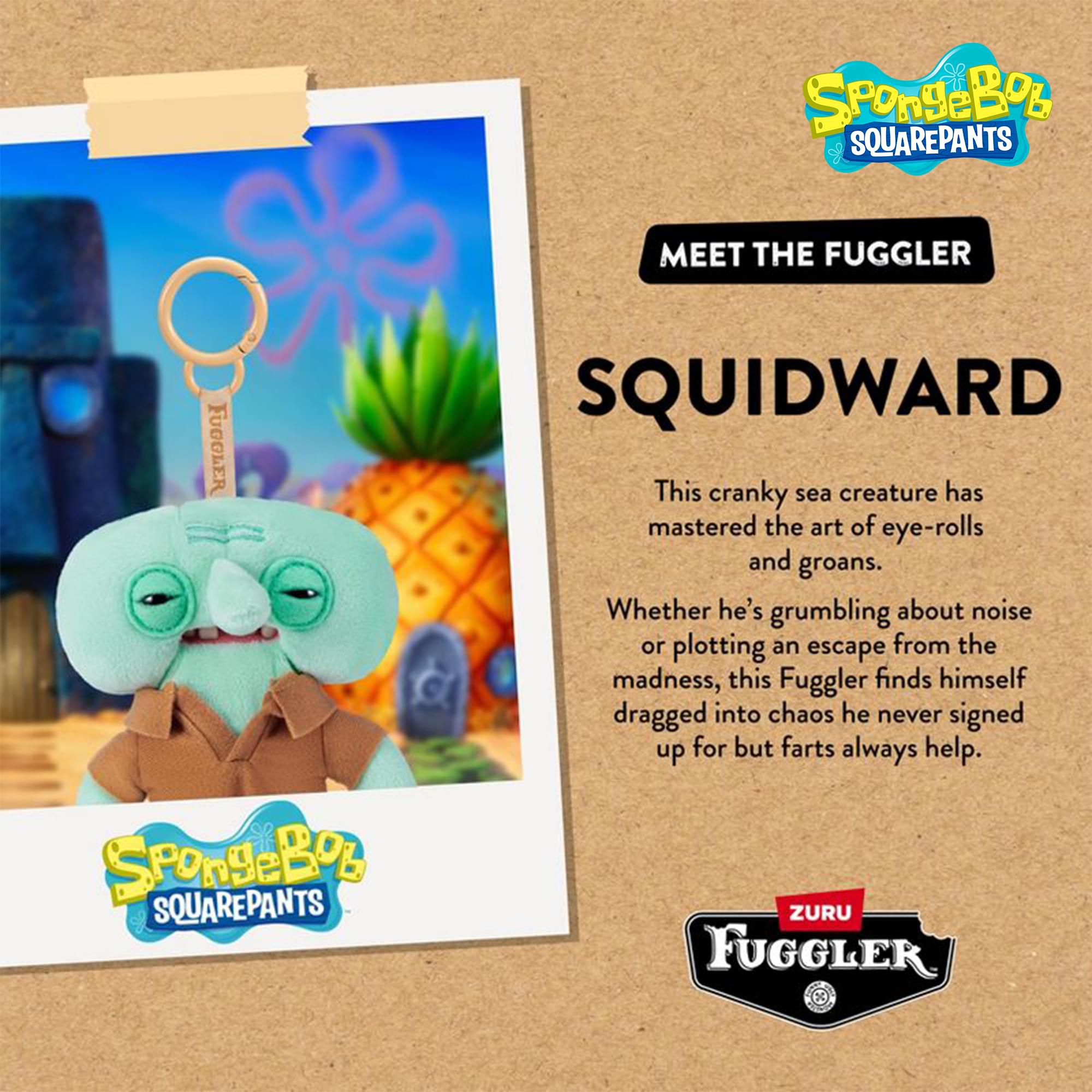 SpongeBob SquarePants x Fuggler 5 Inch Plush Keyring | Squidward