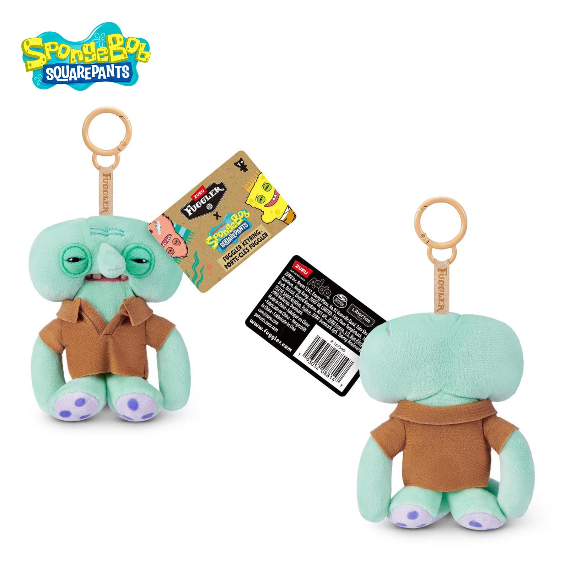 SpongeBob SquarePants x Fuggler 5 Inch Plush Keyring | Squidward