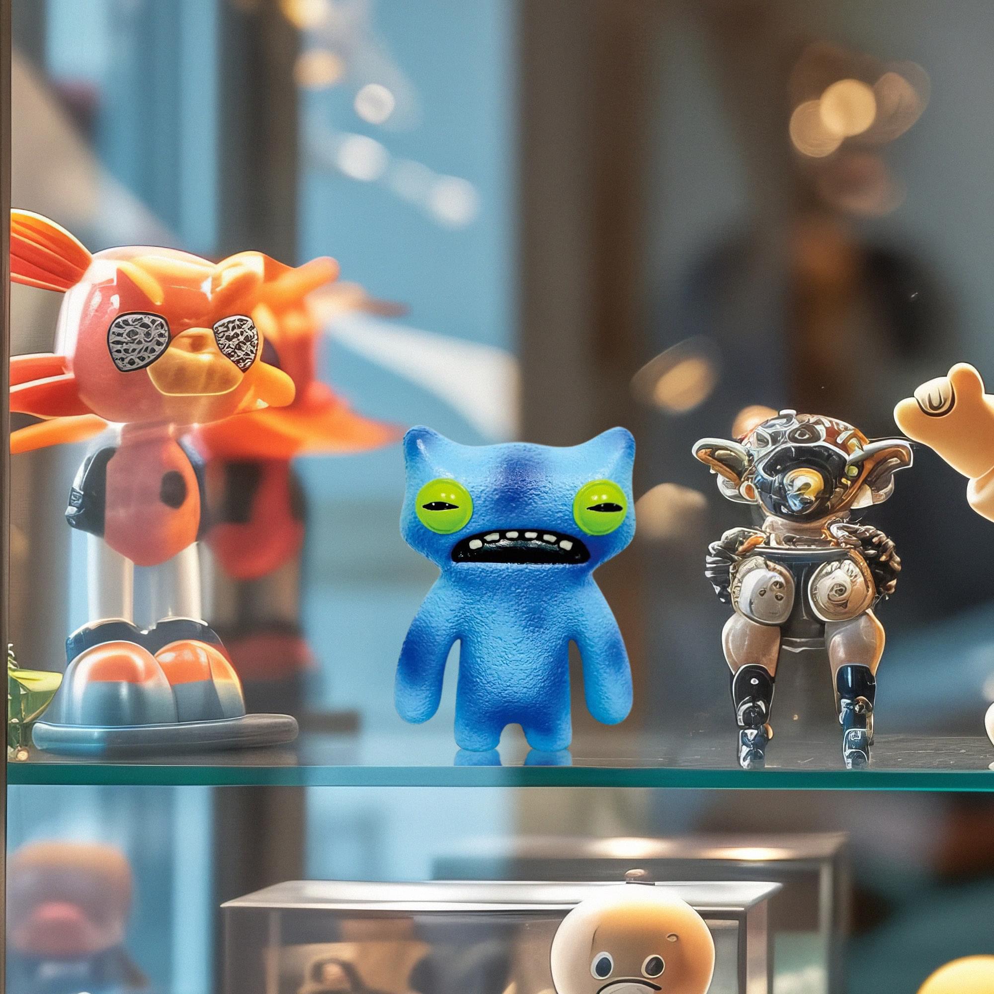 Fuggler 2.5 Inch Vinyl Figure | Wide Eyed Weirdo Blue