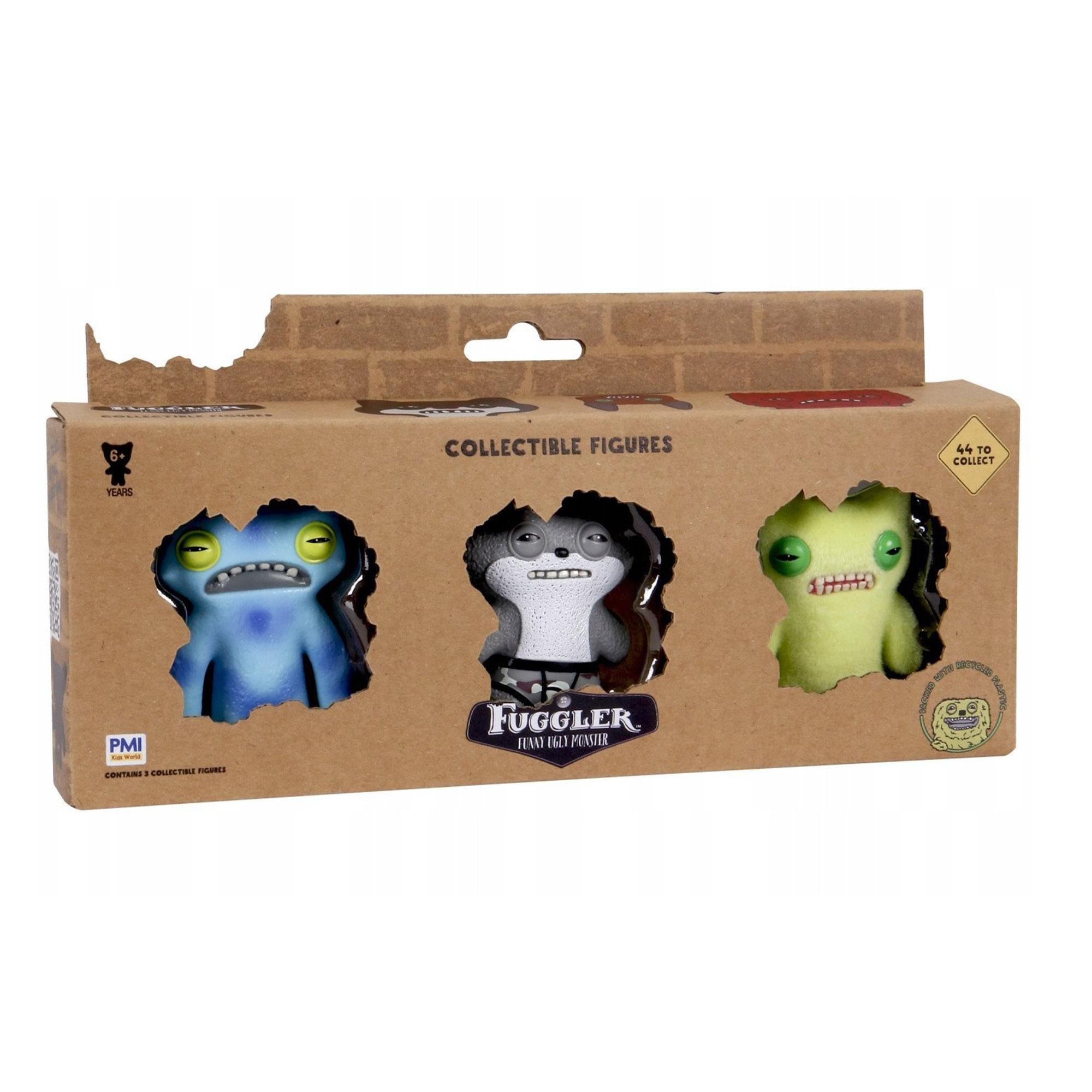 Fuggler 2.5 Inch Figure 3-Pack | Blue, Gray/White, Green