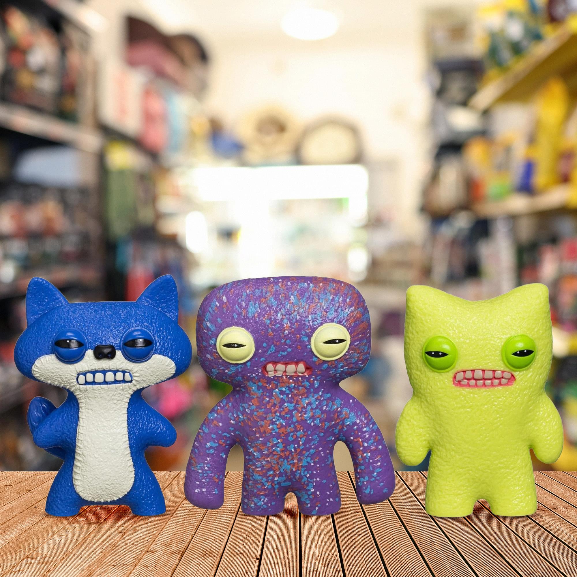 Fuggler 2.5 Inch Figure 3-Pack | Green, Purple, Blue/White