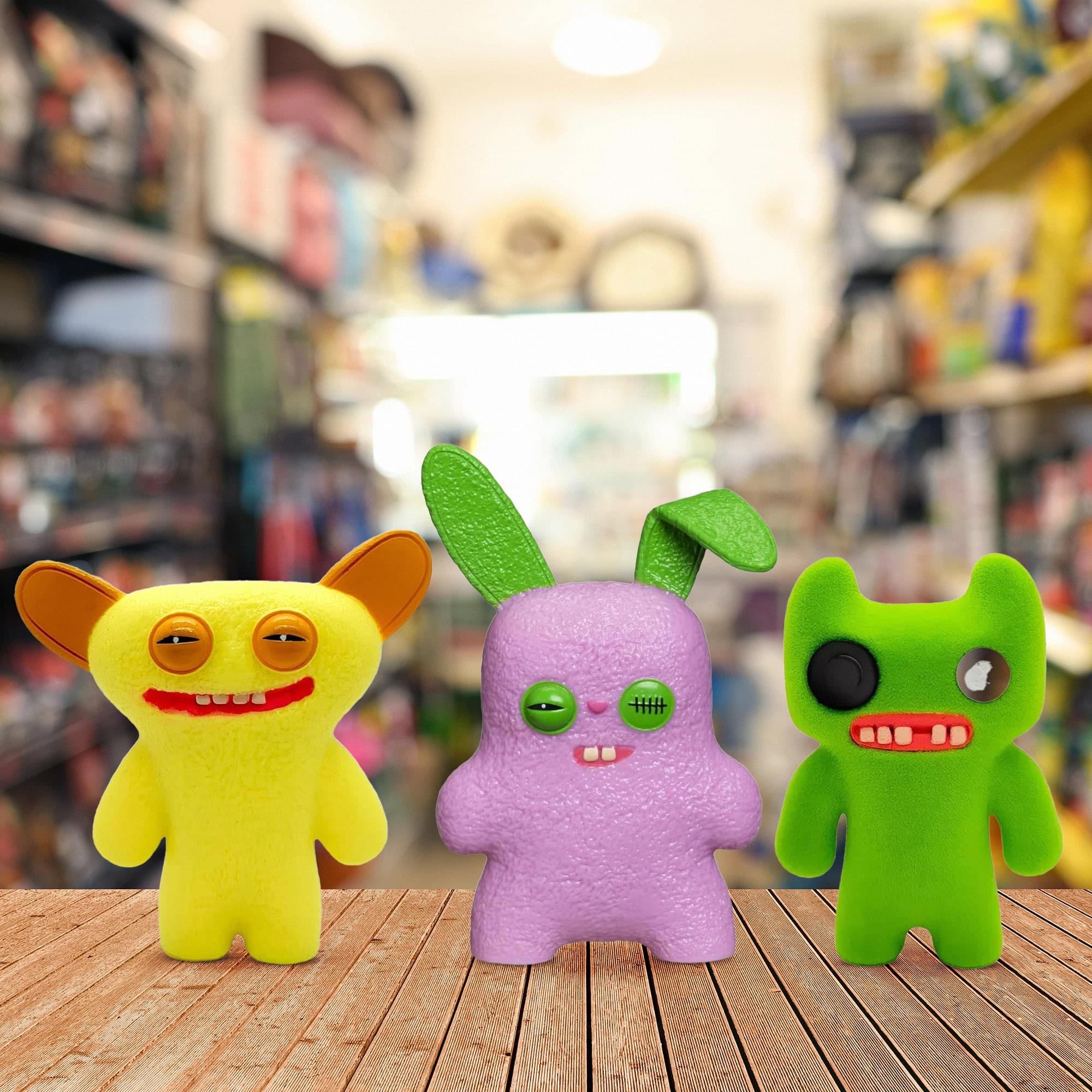 Fuggler 2.5 Inch Figure 3-Pack | Tan/Yellow, Pink, Green
