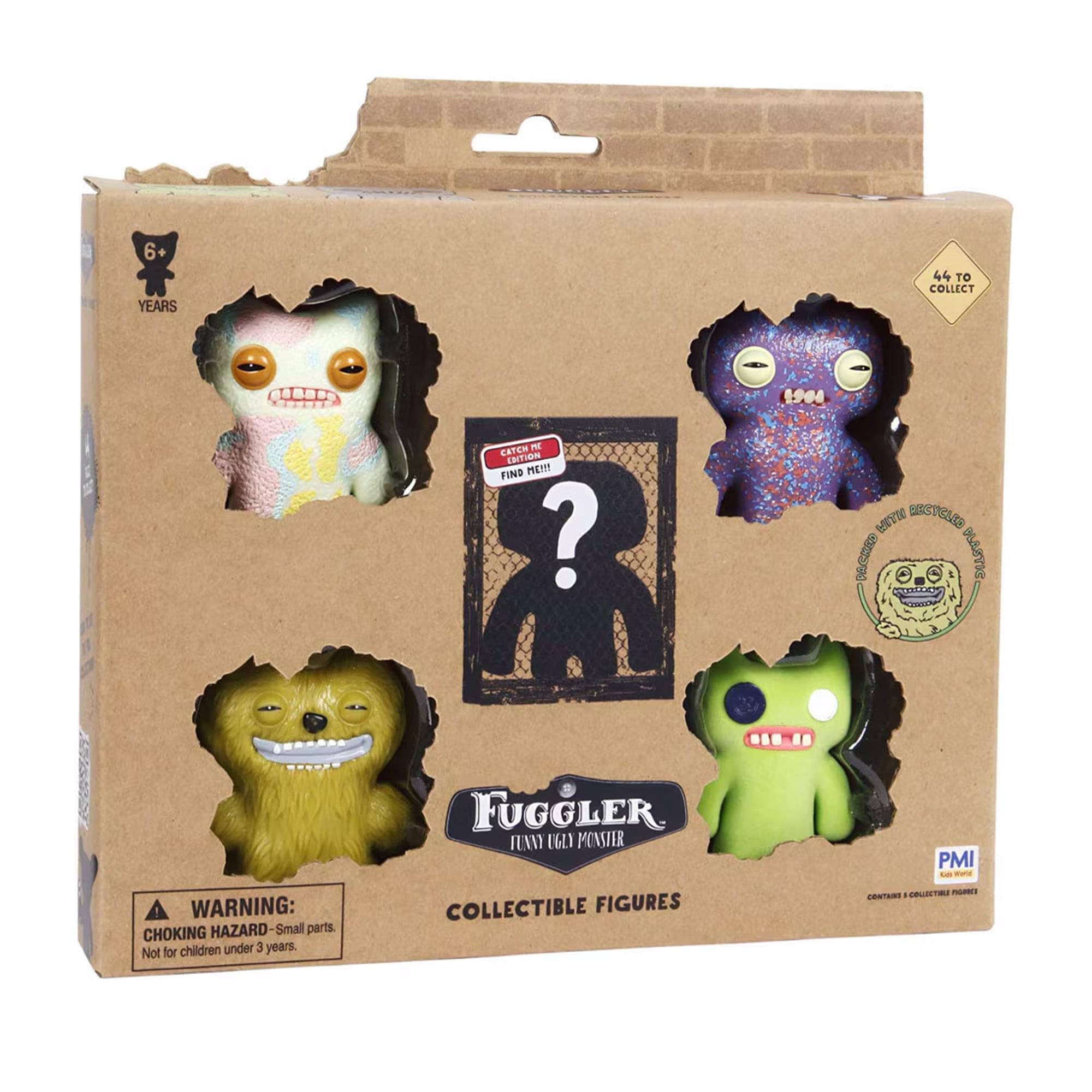 Fuggler 2.5 Inch Figure 5-Pack | Light Multi, Purple, Dark Green, Green