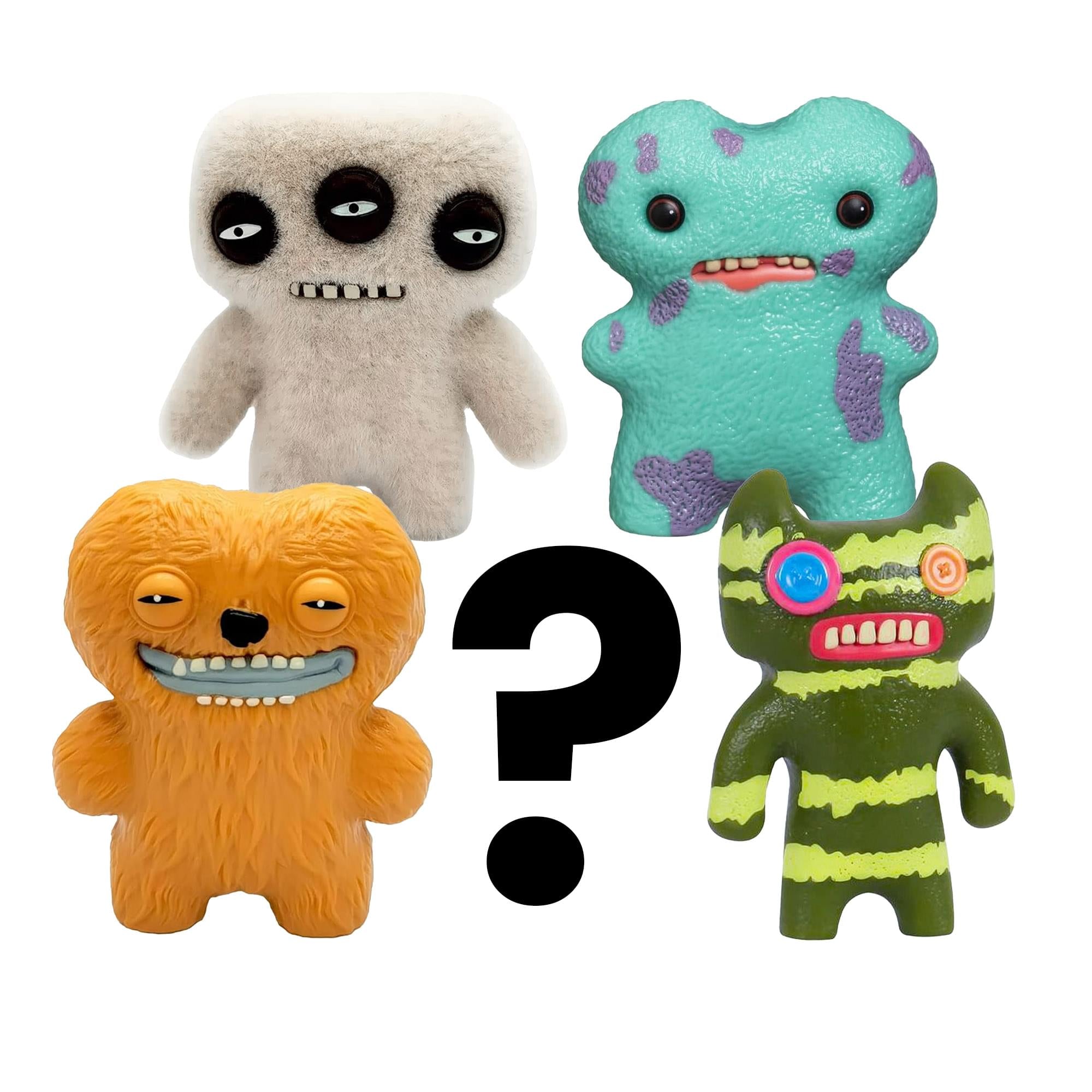 Fuggler 2.5 Inch Figure 5-Pack | Turquoise, Tan, Striped Green, Gray