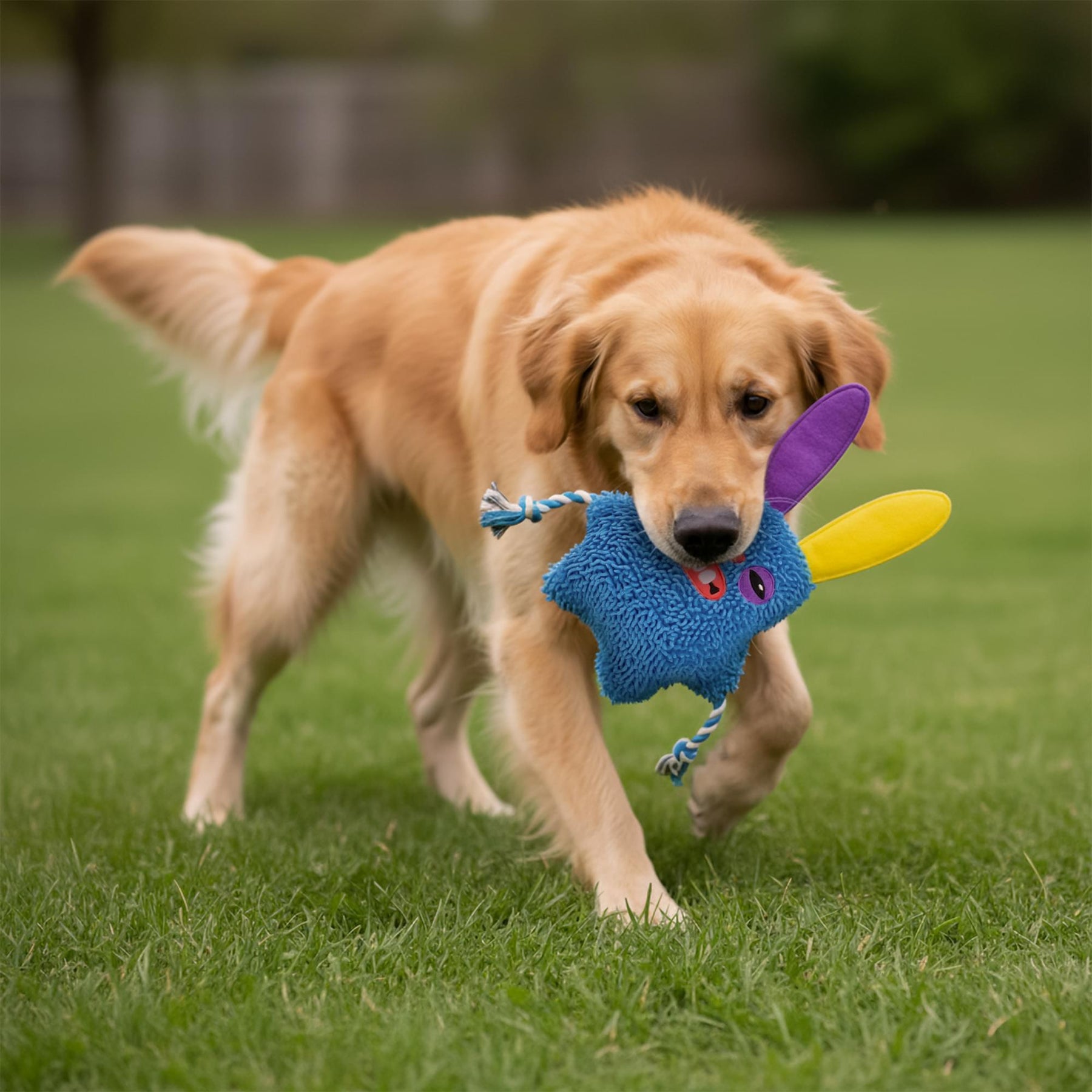 Fuggler 8-Inch Rope Dog Toy | One Random Color and Character