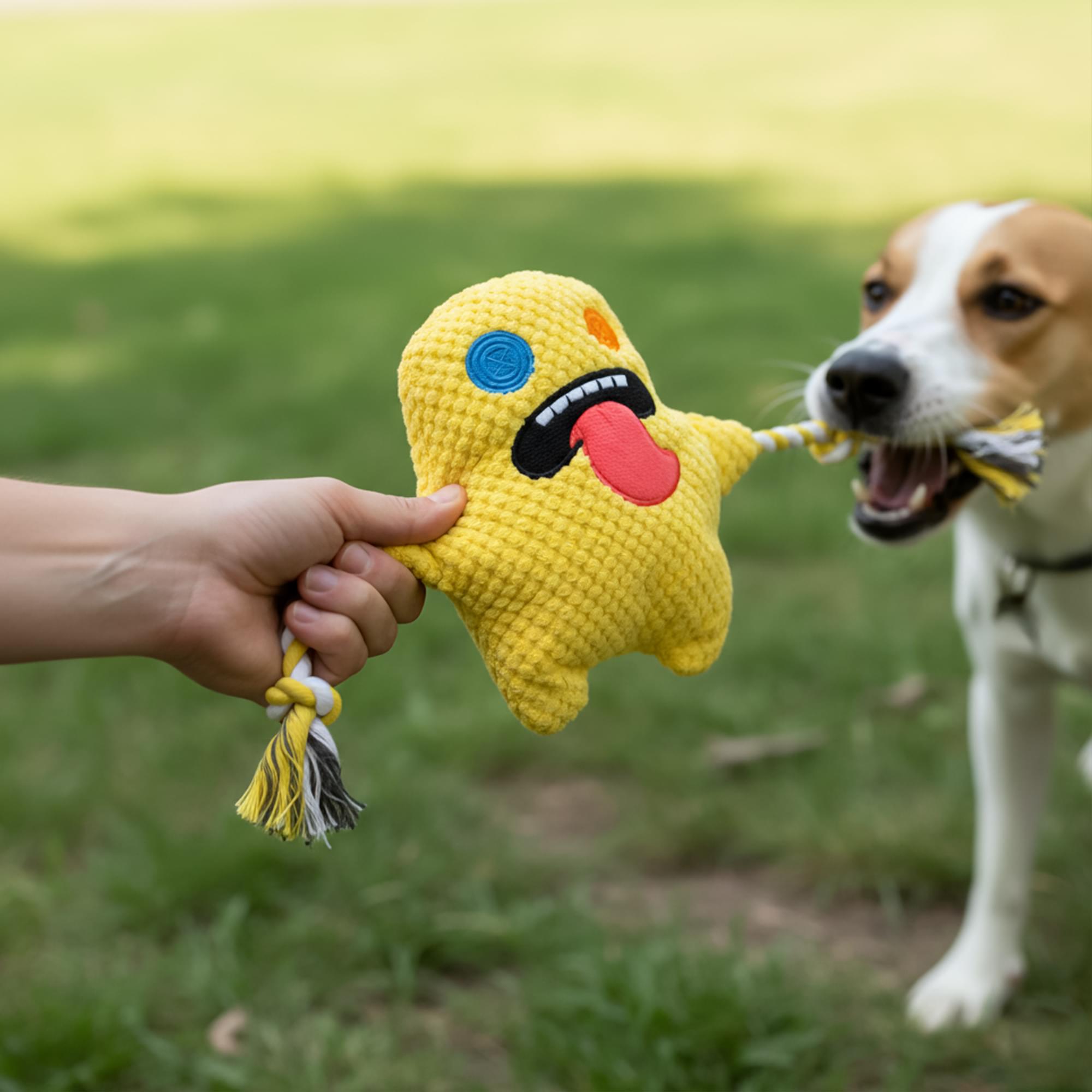 Fuggler 8-Inch Rope Dog Toy | One Random Color and Character