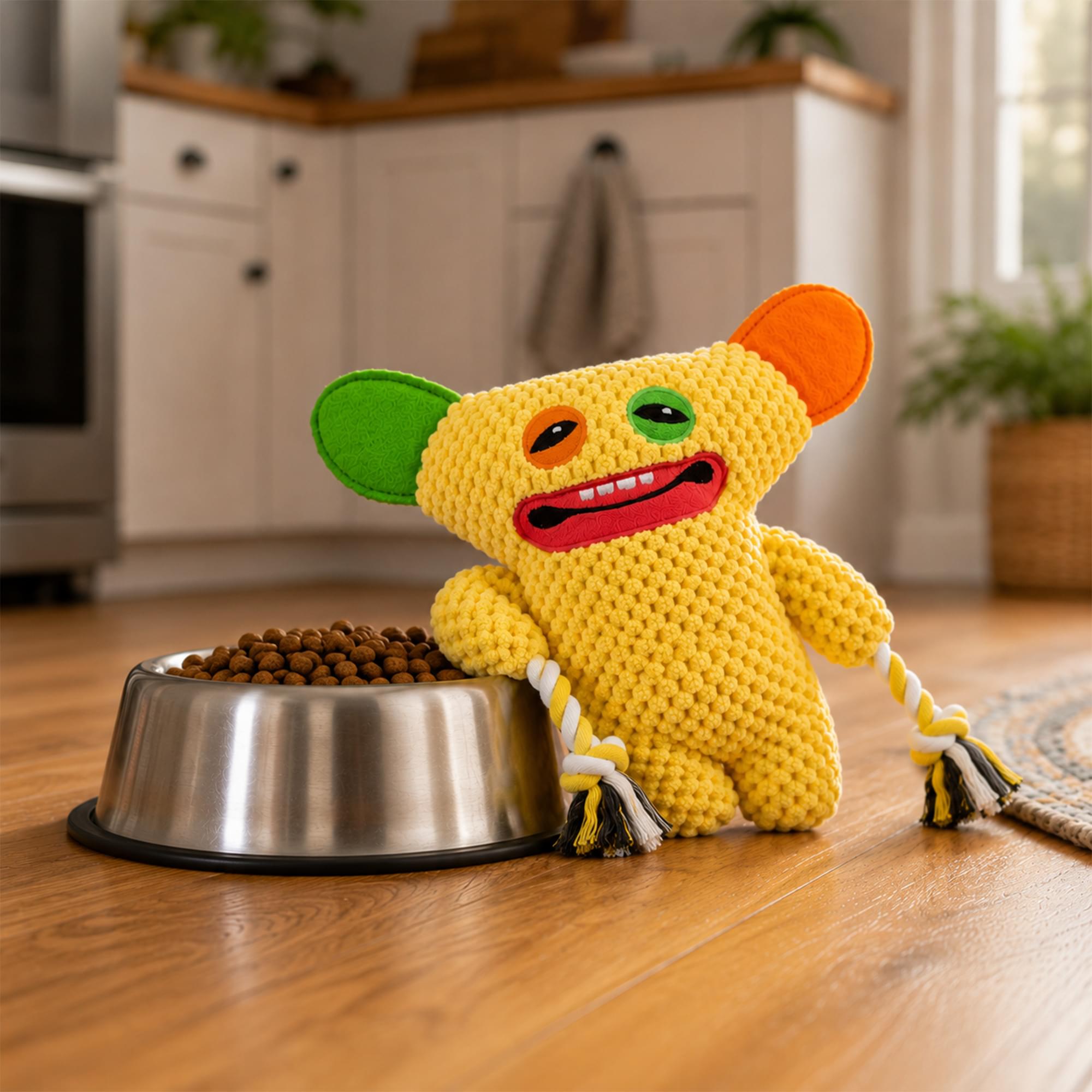 Fuggler 8-Inch Rope Dog Toy | One Random Color and Character