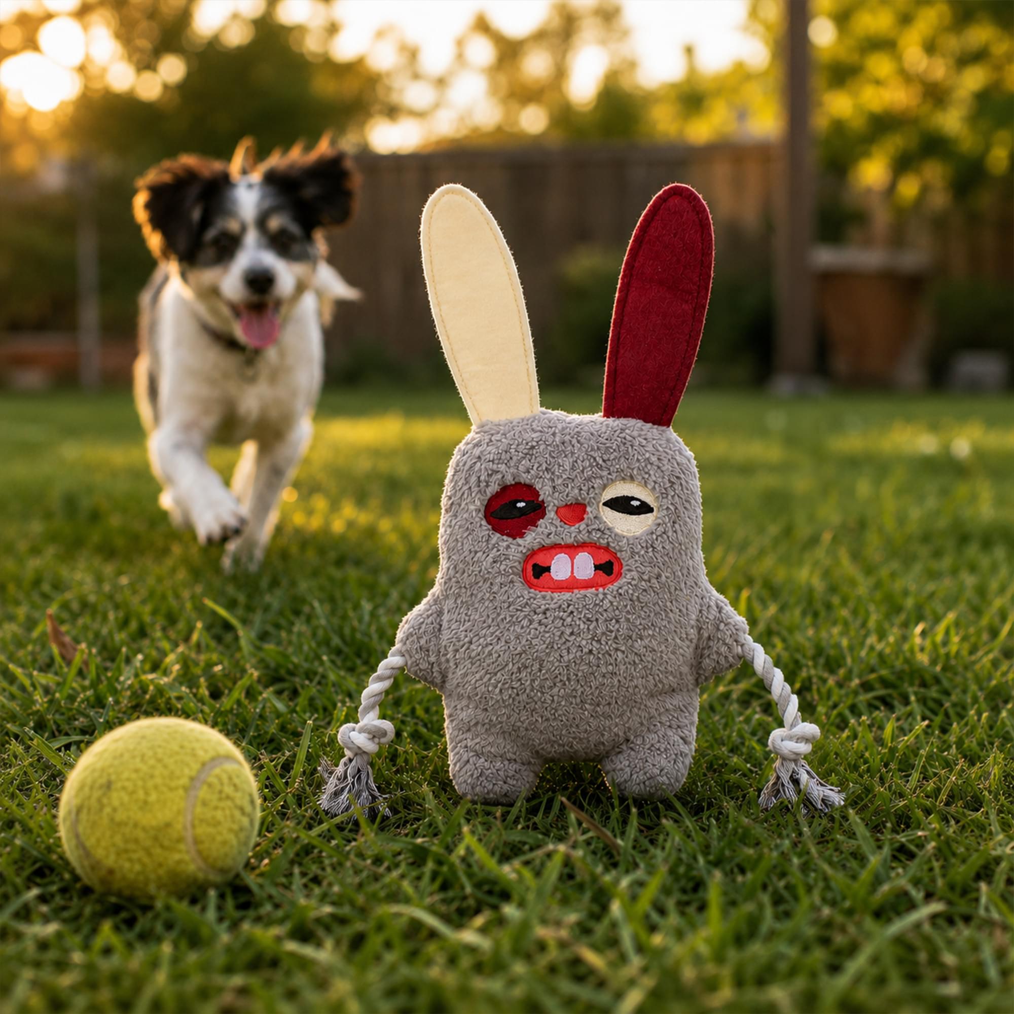 Fuggler 8-Inch Rope Dog Toy | One Random Color and Character