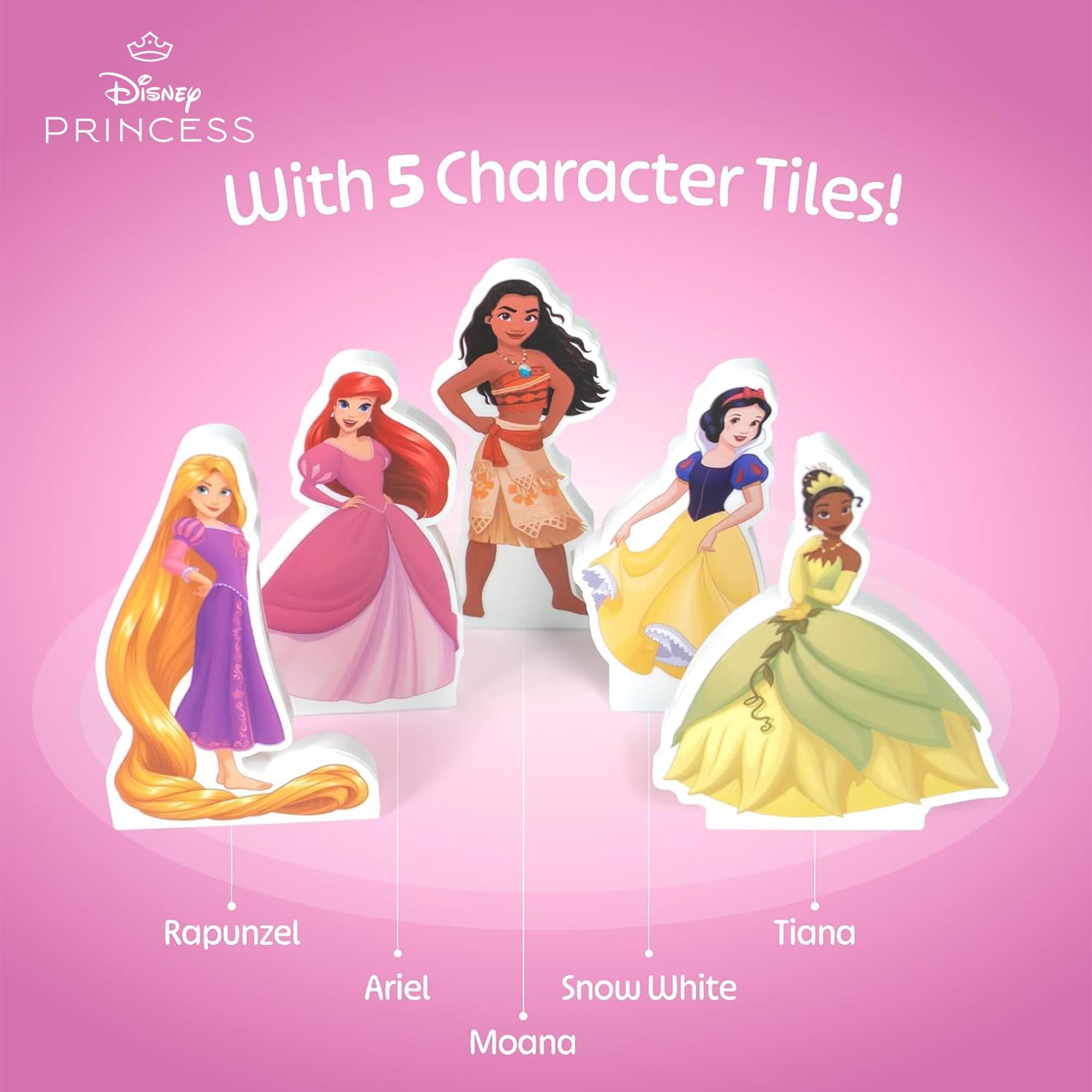 Disney Princess 24-Piece Magnetic Tile Travel Set