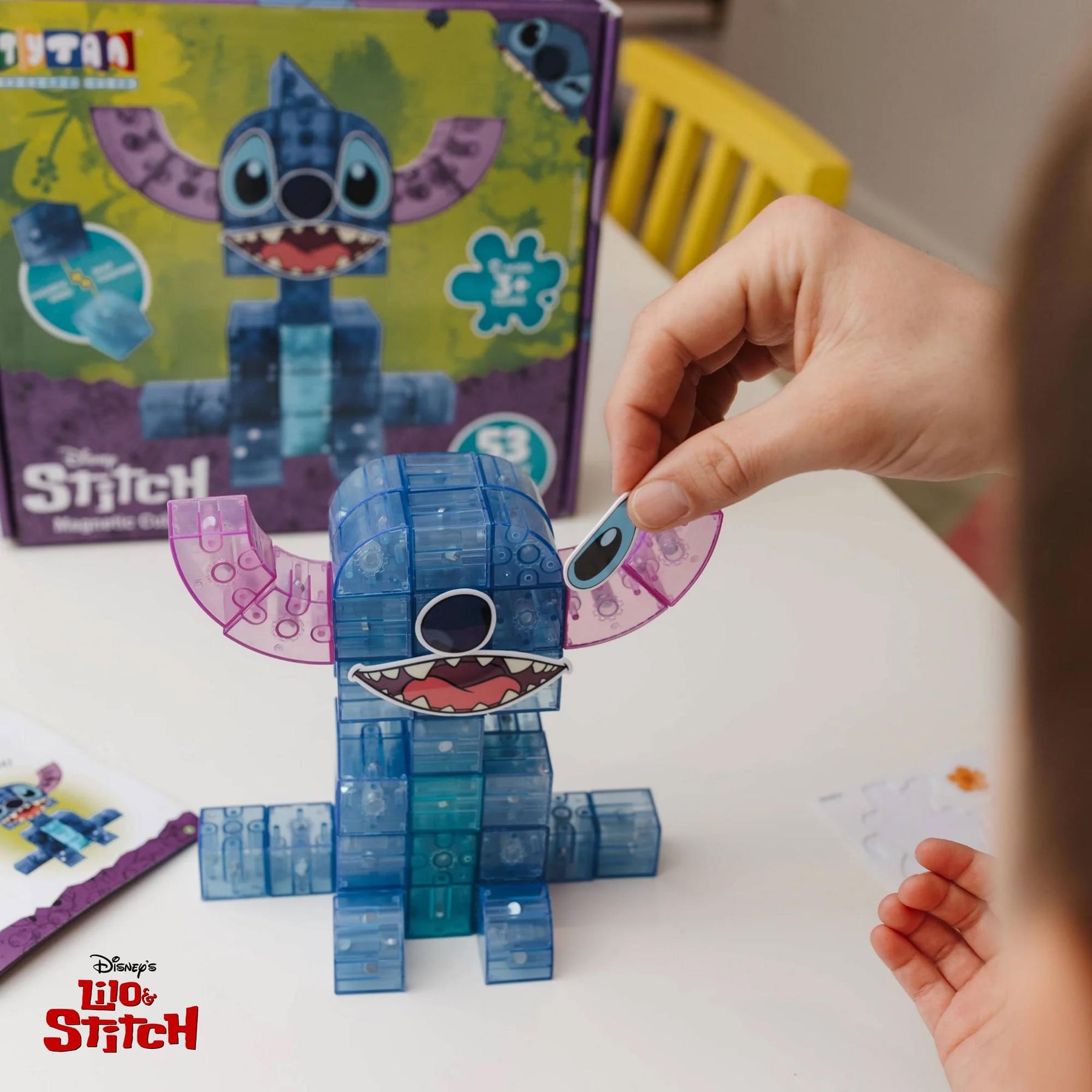 Disney Lilo & Stitch 53-Piece Magnetic Cube Kit
