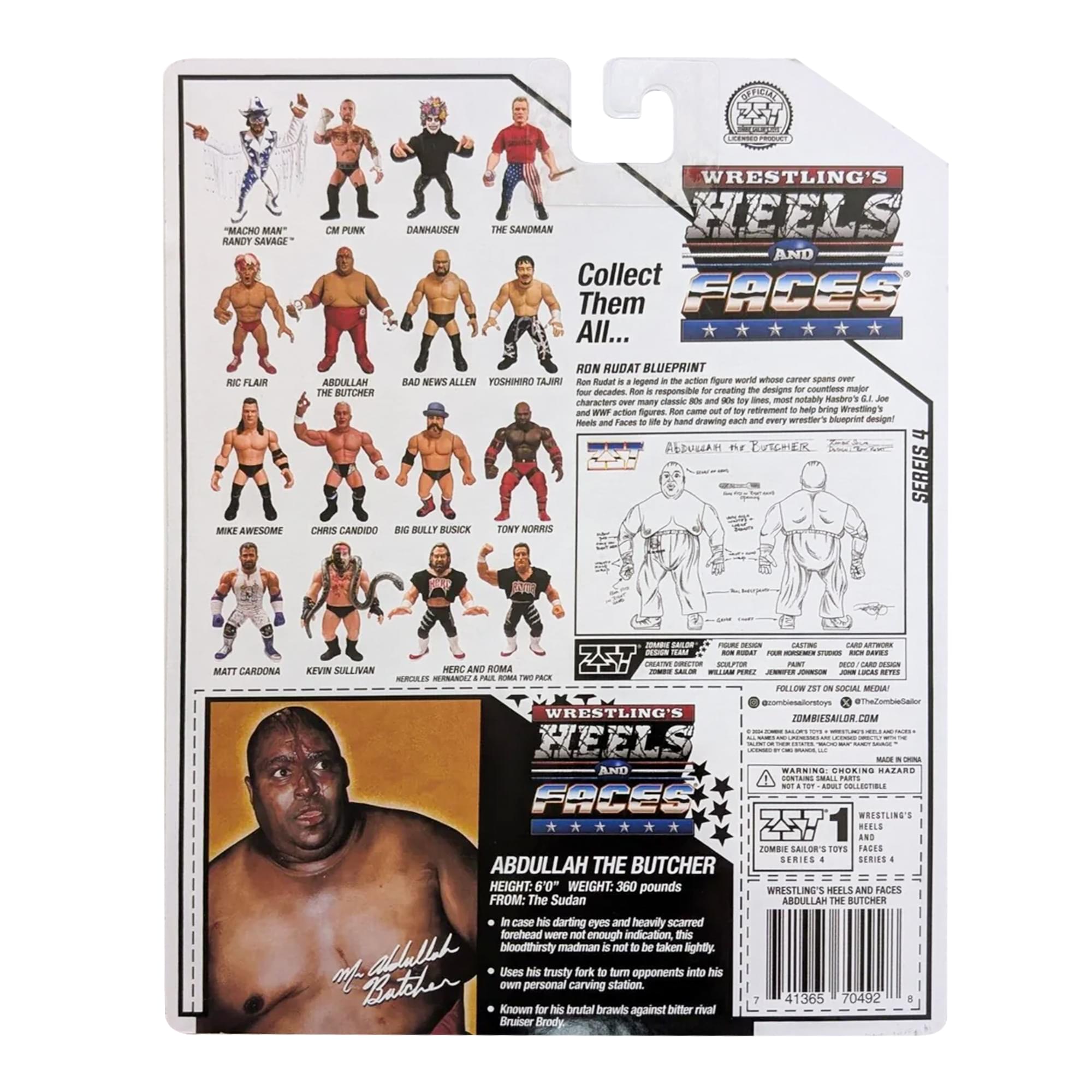 Wrestling's Heels and Faces Retro Action Figure | Abdullah the Butcher