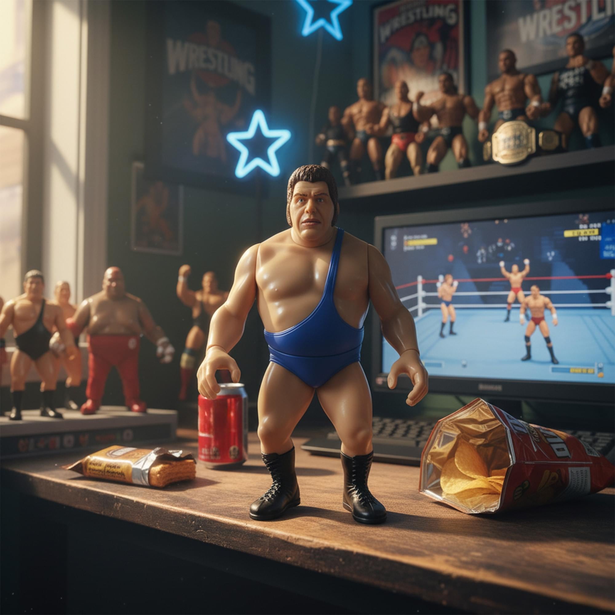 Wrestling's Heels and Faces Retro Action Figure | Andre the Giant