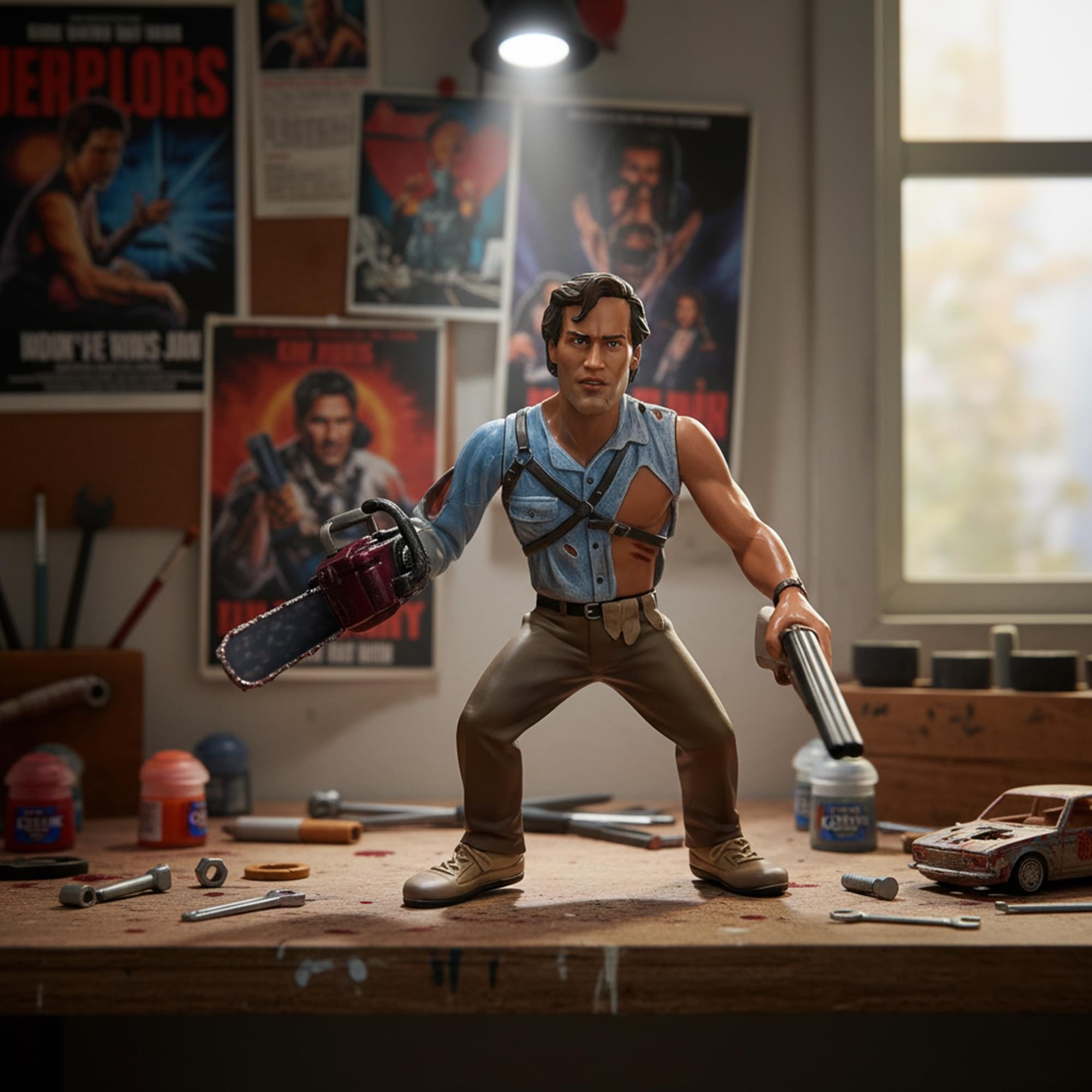 Army Of Darkness Heels and Faces Retro Action Figure | Ash