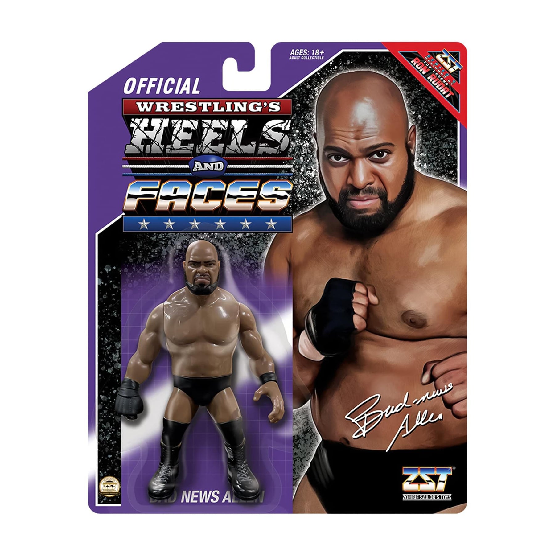 Wrestling's Heels and Faces Retro Action Figure | Bad News Allen