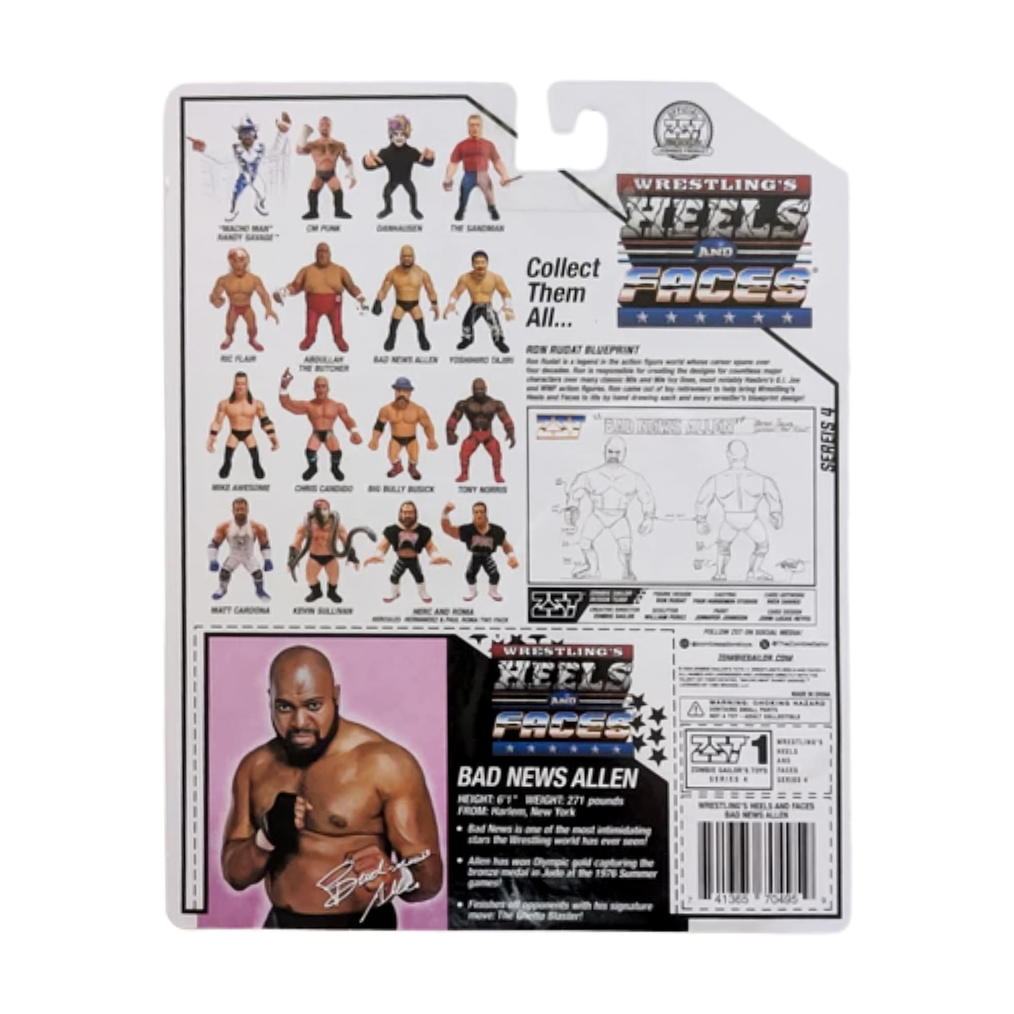 Wrestling's Heels and Faces Retro Action Figure | Bad News Allen