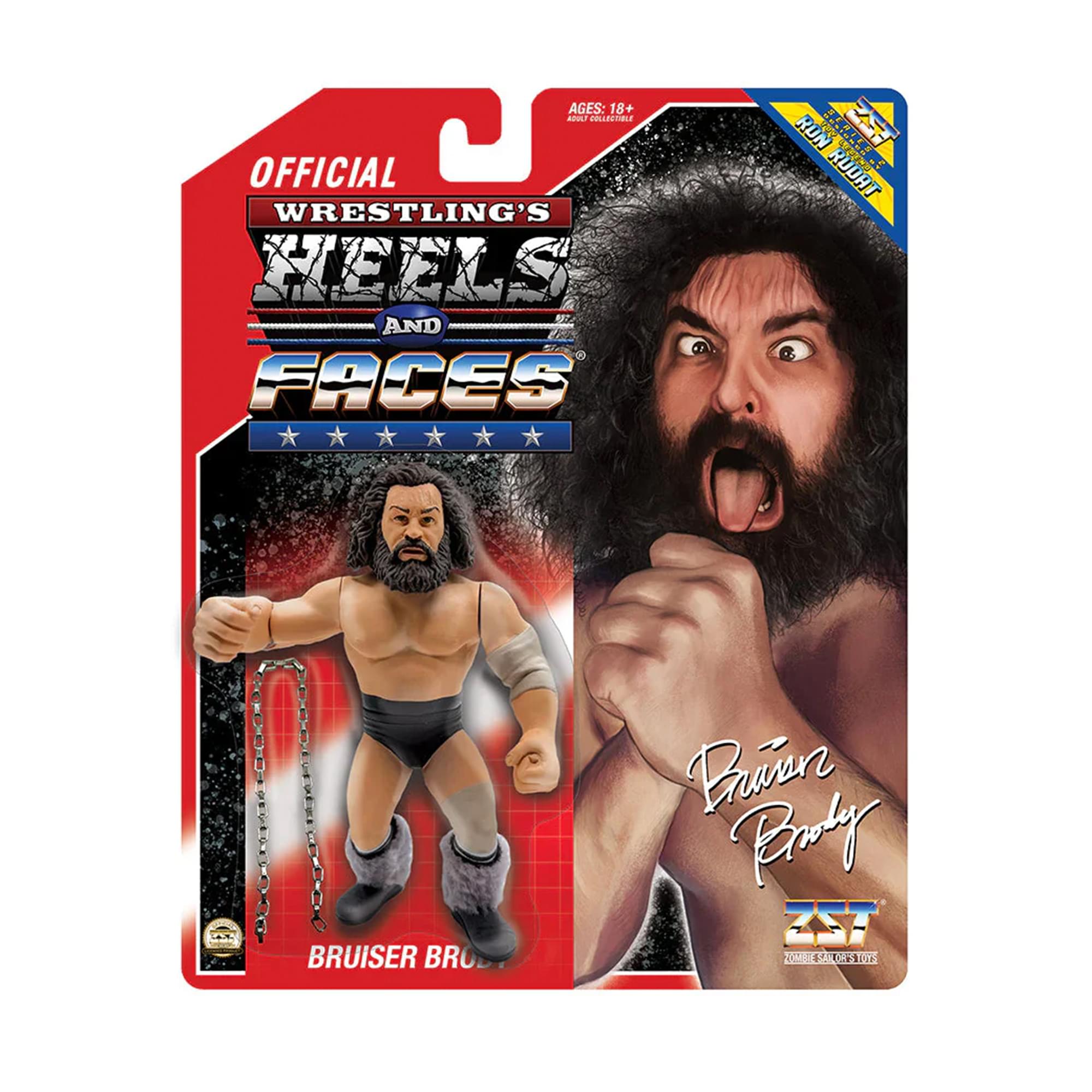 Wrestling's Heels and Faces Retro Action Figure | Bruiser Brody