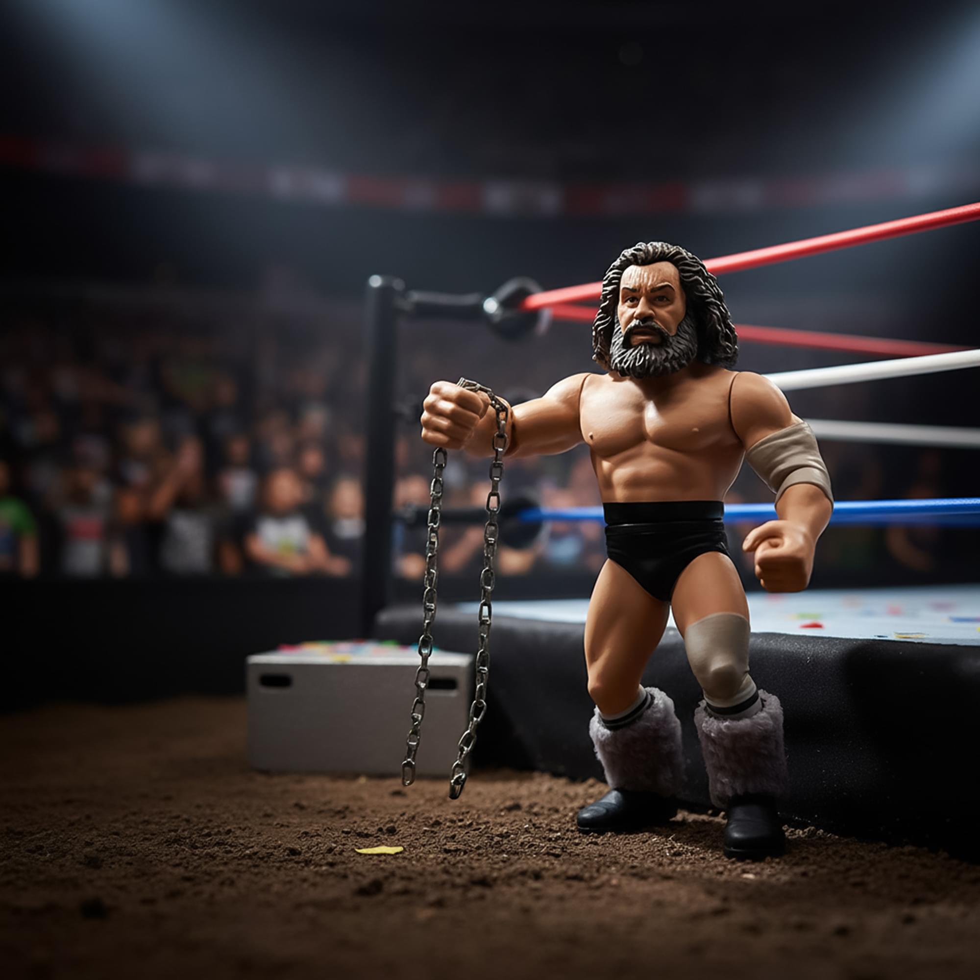 Wrestling's Heels and Faces Retro Action Figure | Bruiser Brody