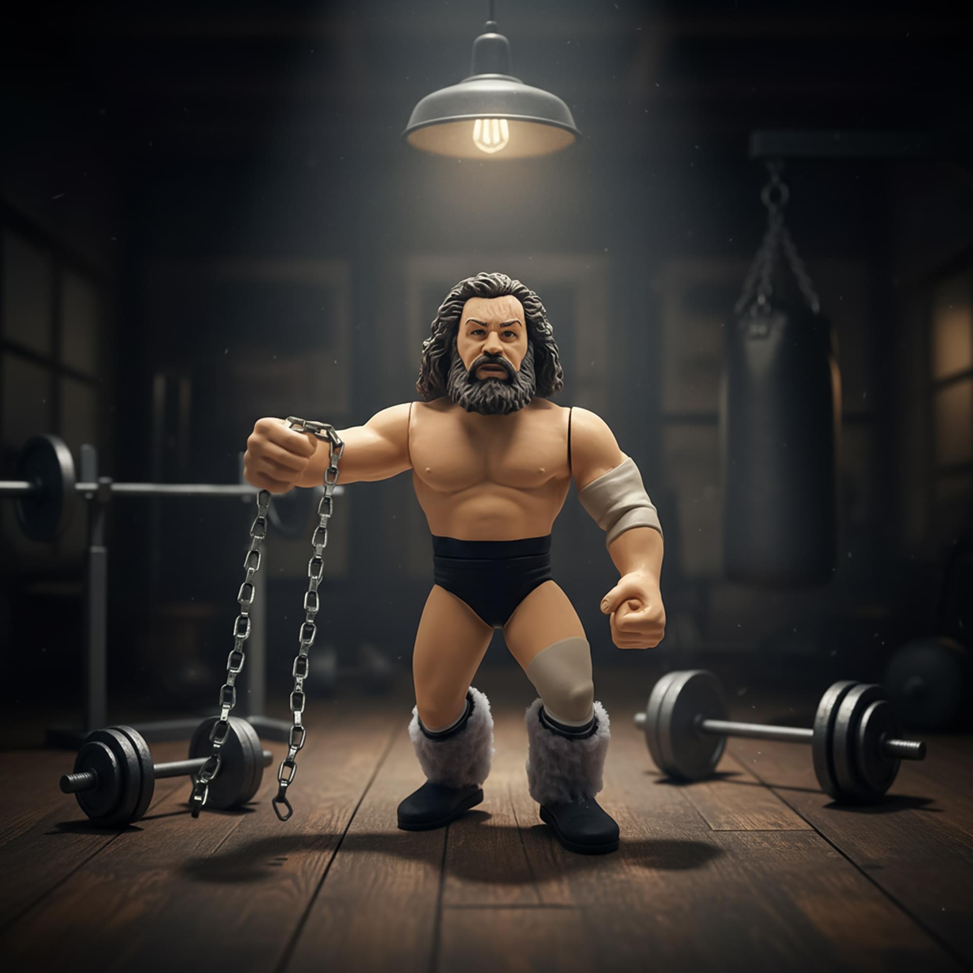 Wrestling's Heels and Faces Retro Action Figure | Bruiser Brody