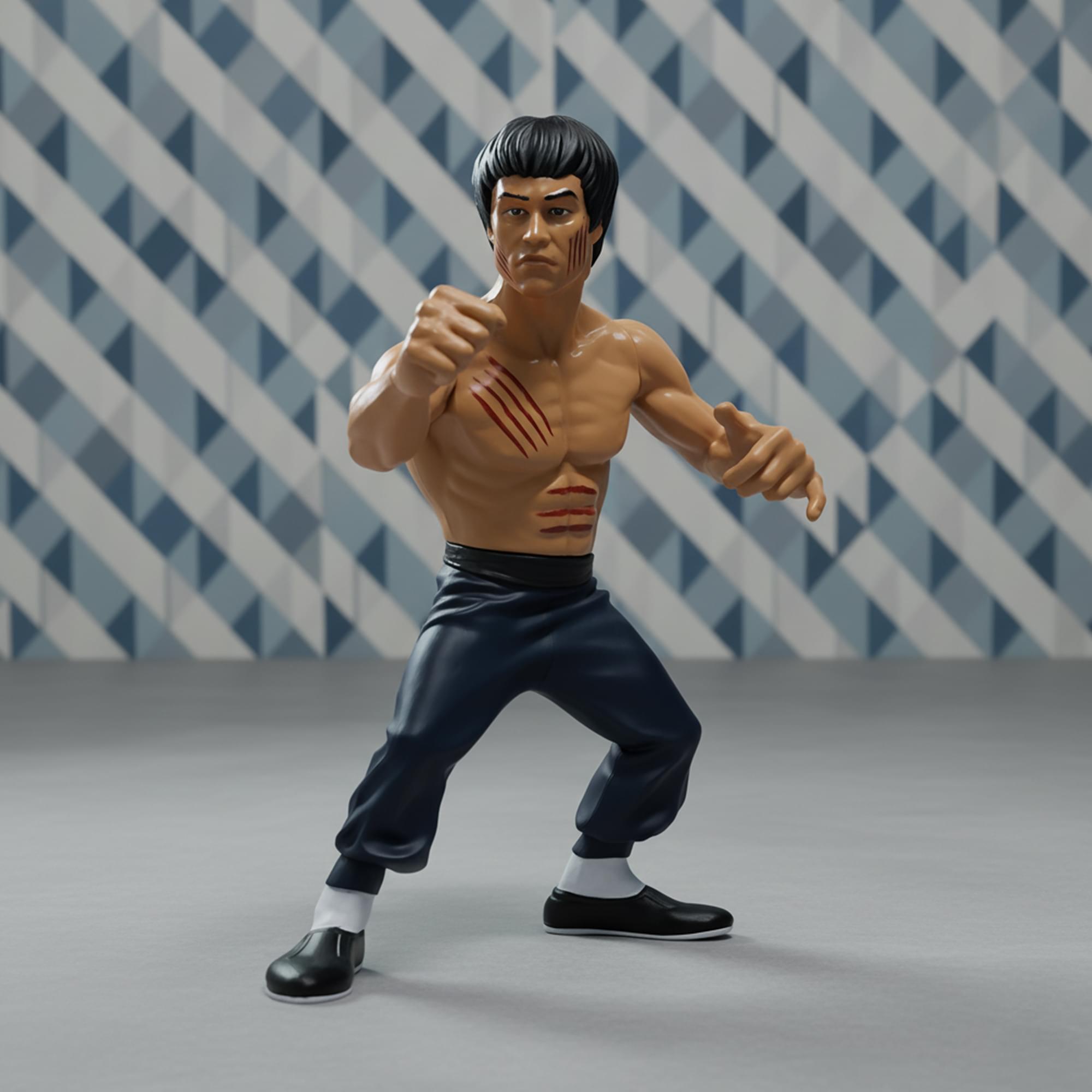 Bruce Lee Heels and Faces Retro Action Figure | Bloody