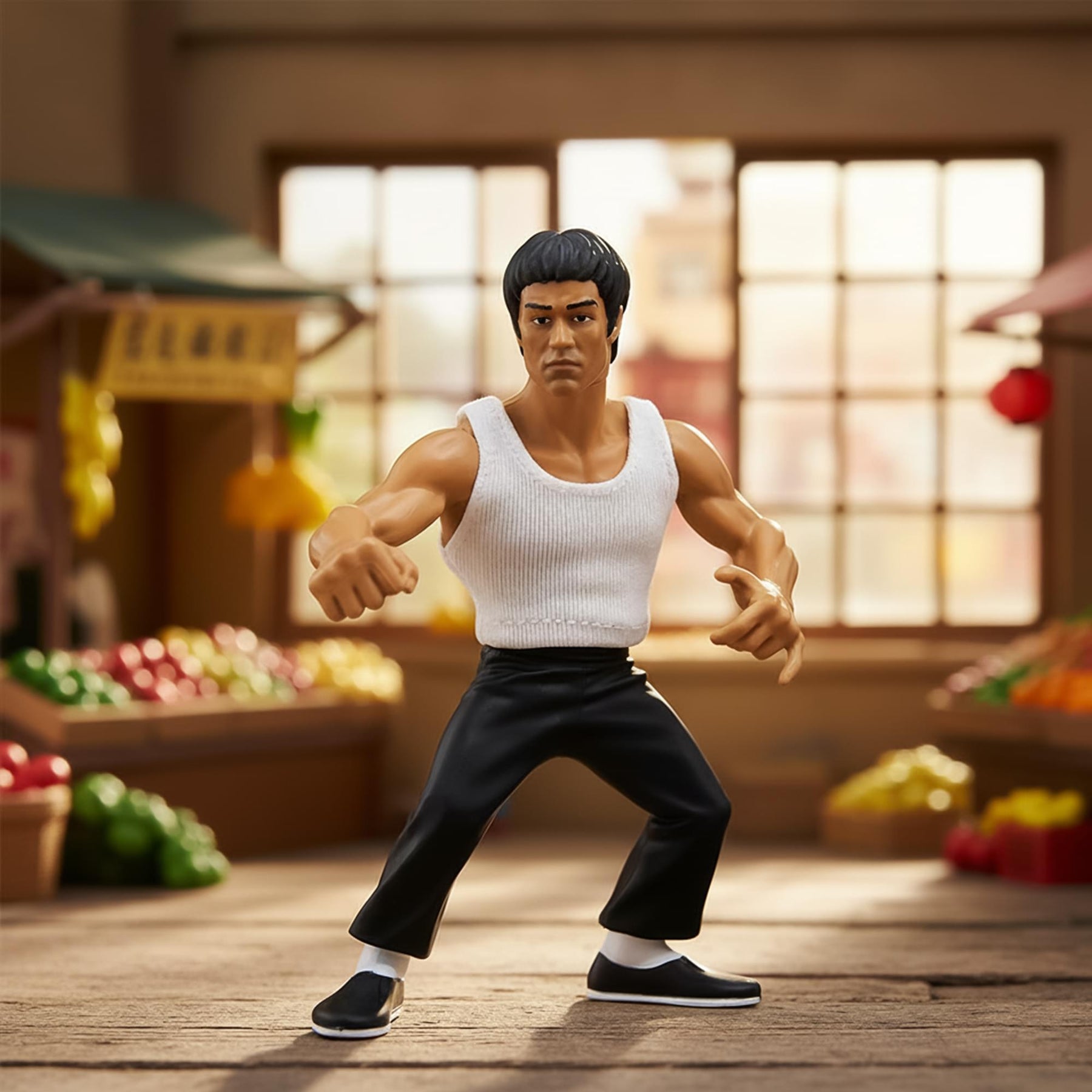 Bruce Lee Heels and Faces Retro Action Figure | Dragon