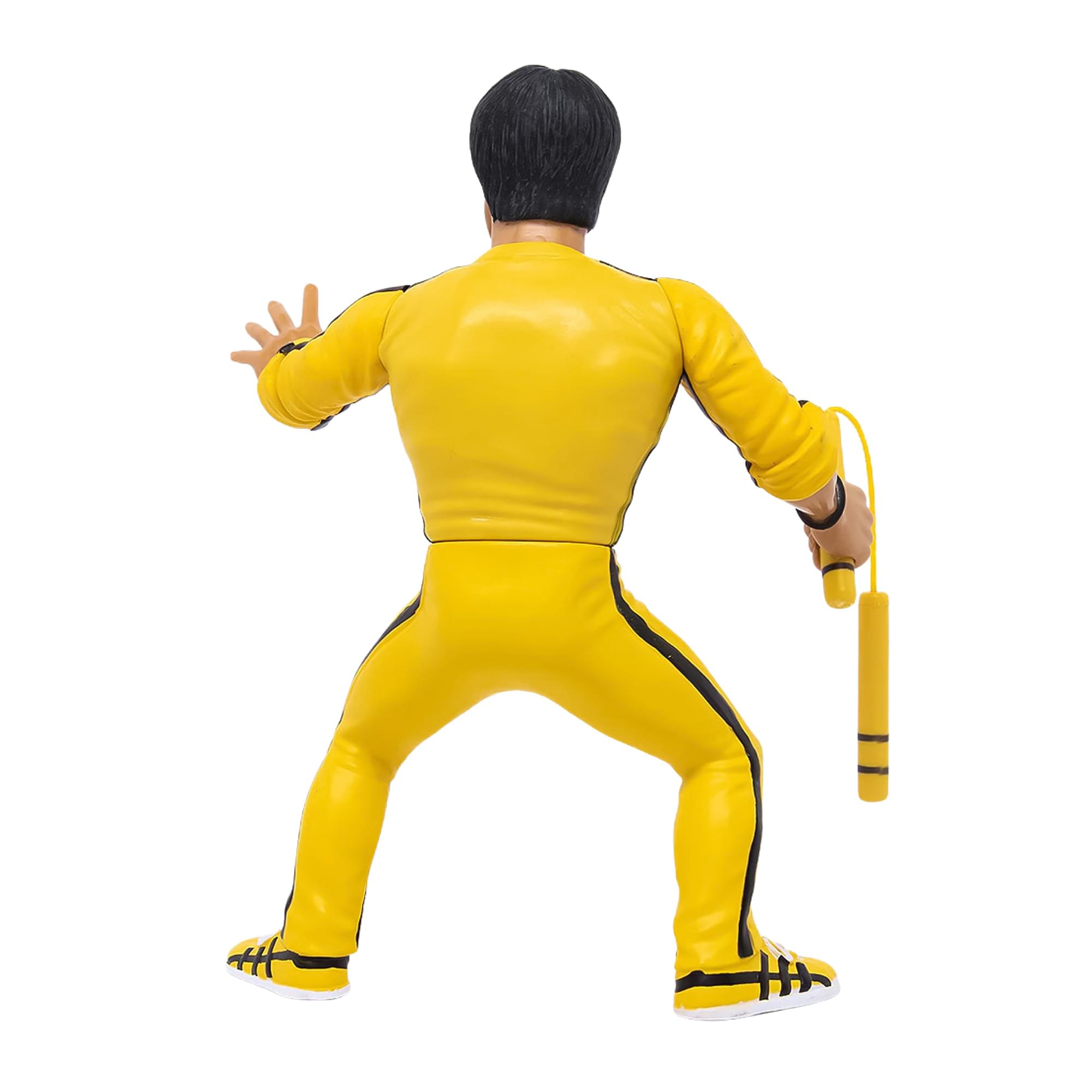 Bruce Lee Heels and Faces Retro Action Figure | Yellow Tracksuit