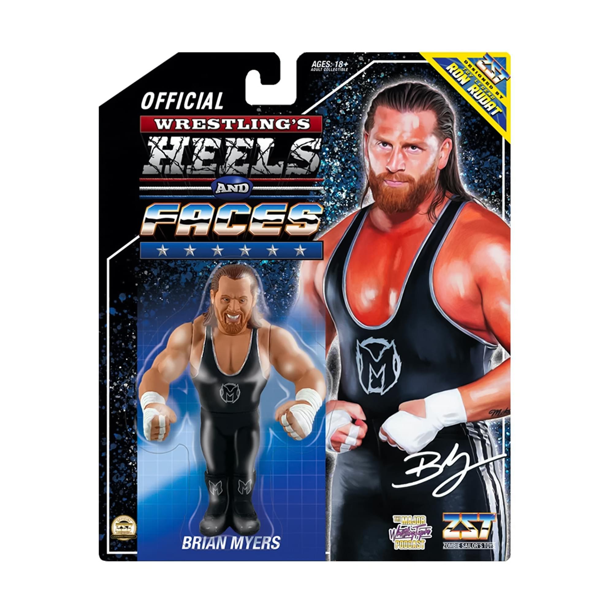 Wrestling's Heels and Faces Retro Action Figure | Brian Myers
