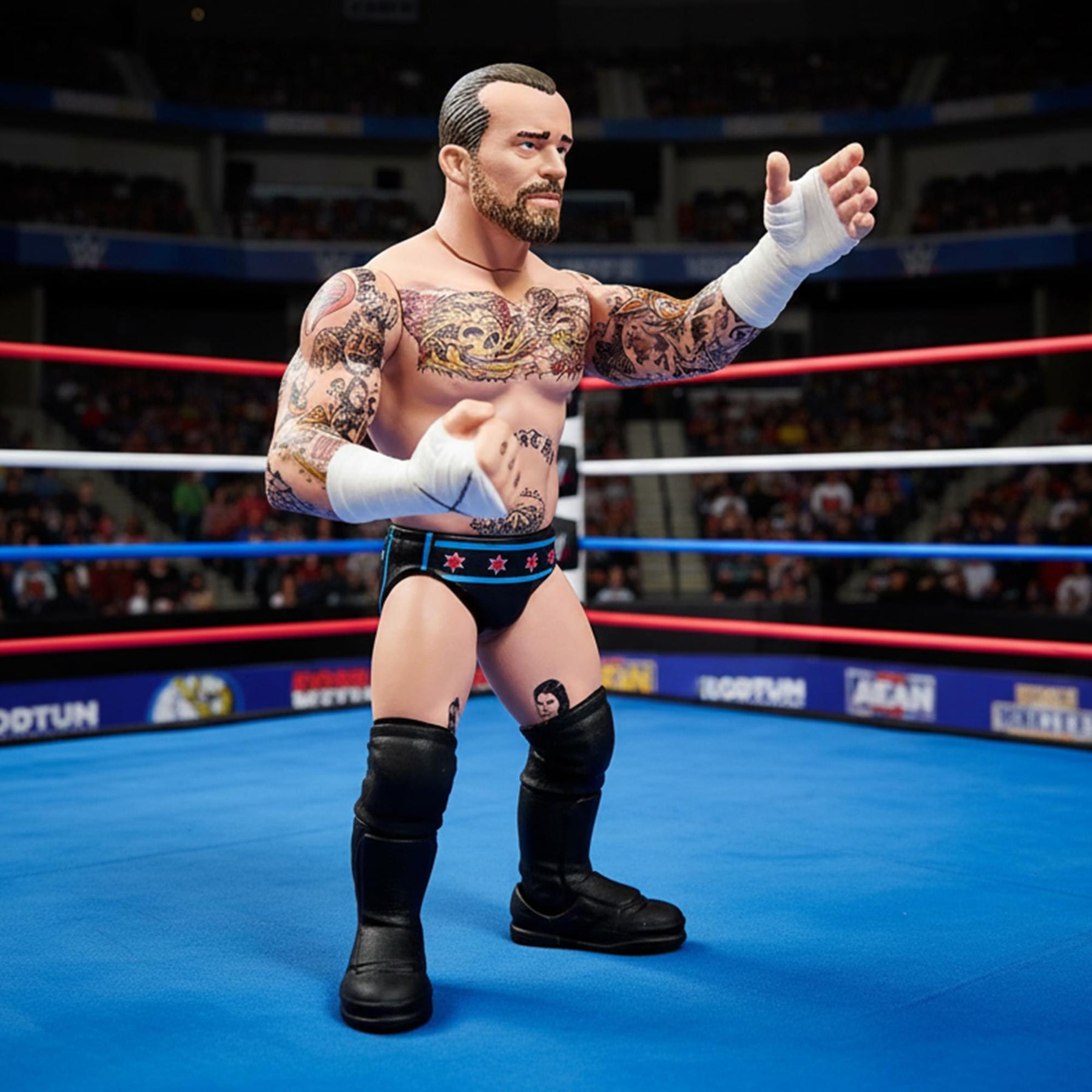 Wrestling's Heels and Faces Retro Action Figure | CM Punk