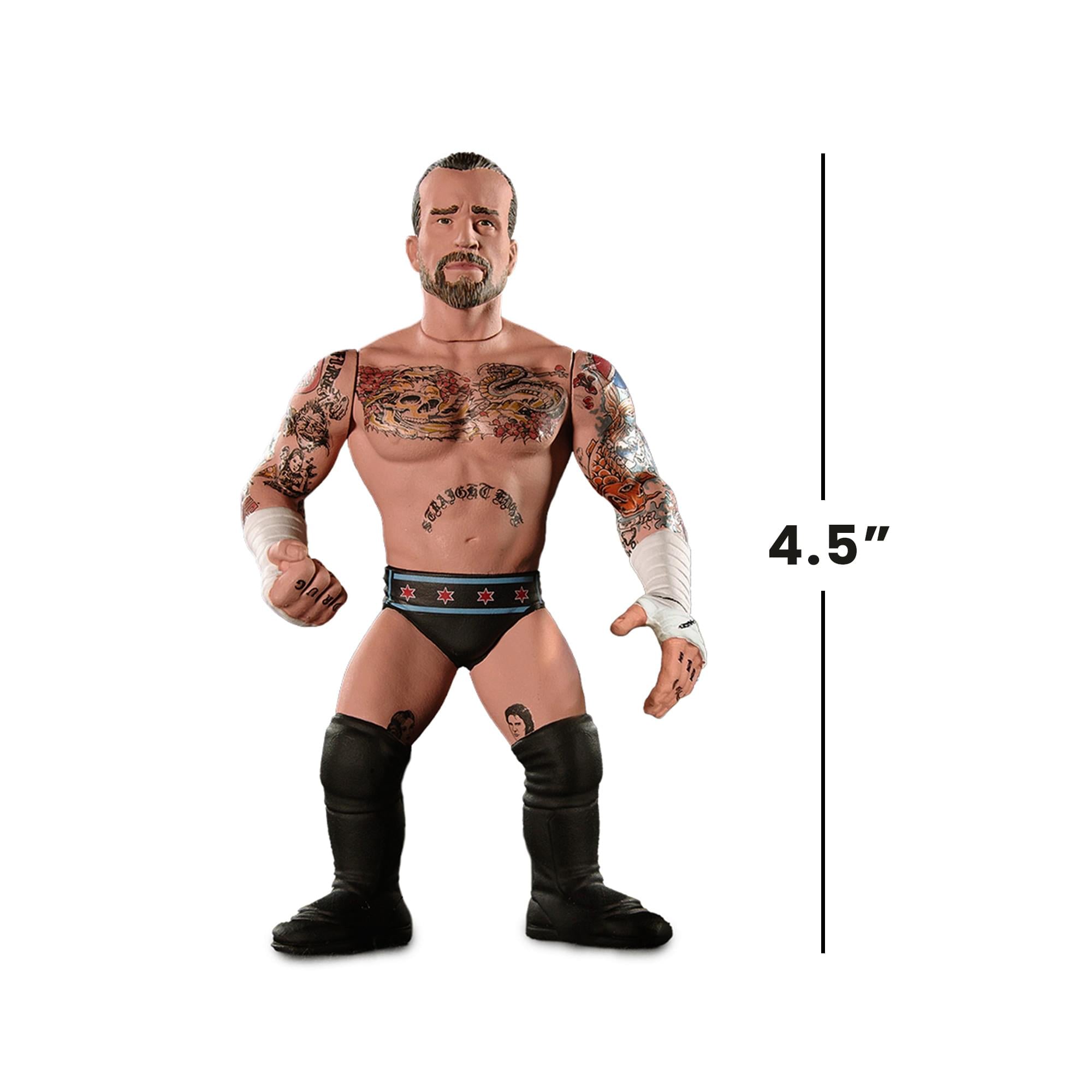 Wrestling's Heels and Faces Retro Action Figure | CM Punk