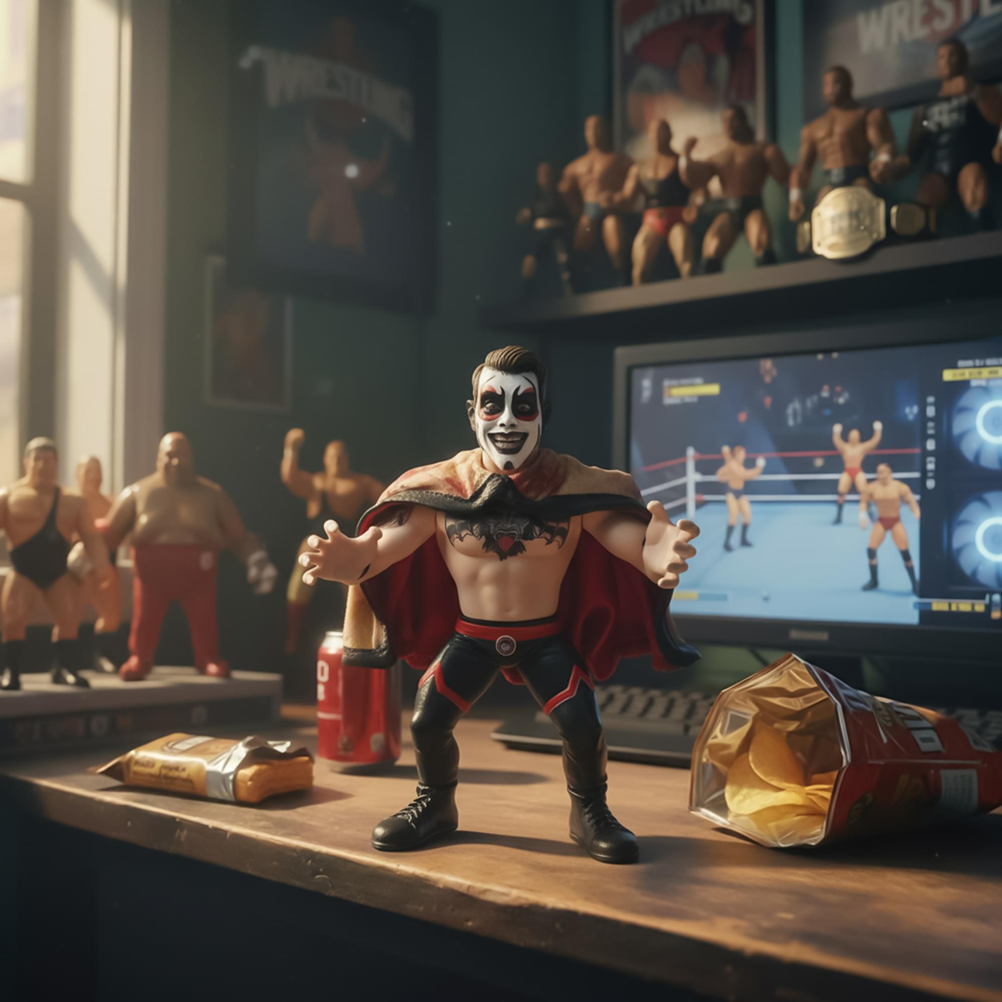 Wrestling's Heels and Faces Retro Action Figure | Danhausen
