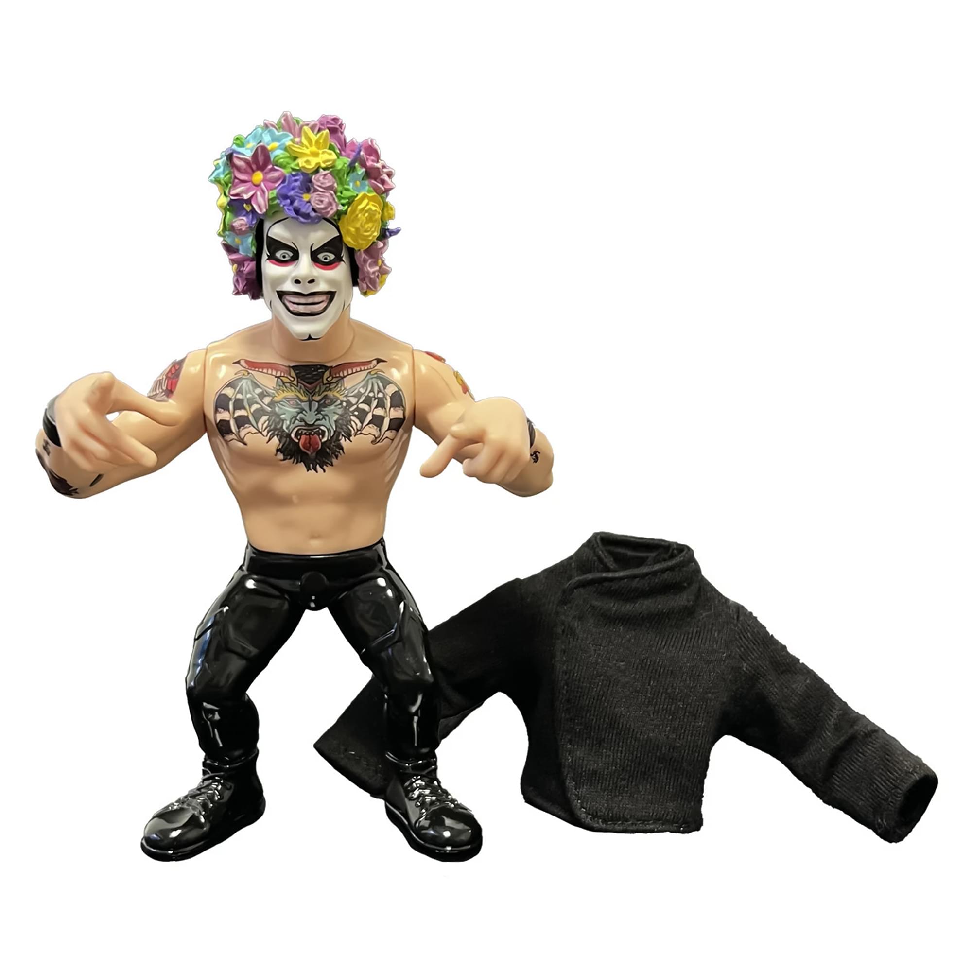 Wrestling's Heels and Faces Retro Action Figure | Danhausen (Soft Goods Jacket)