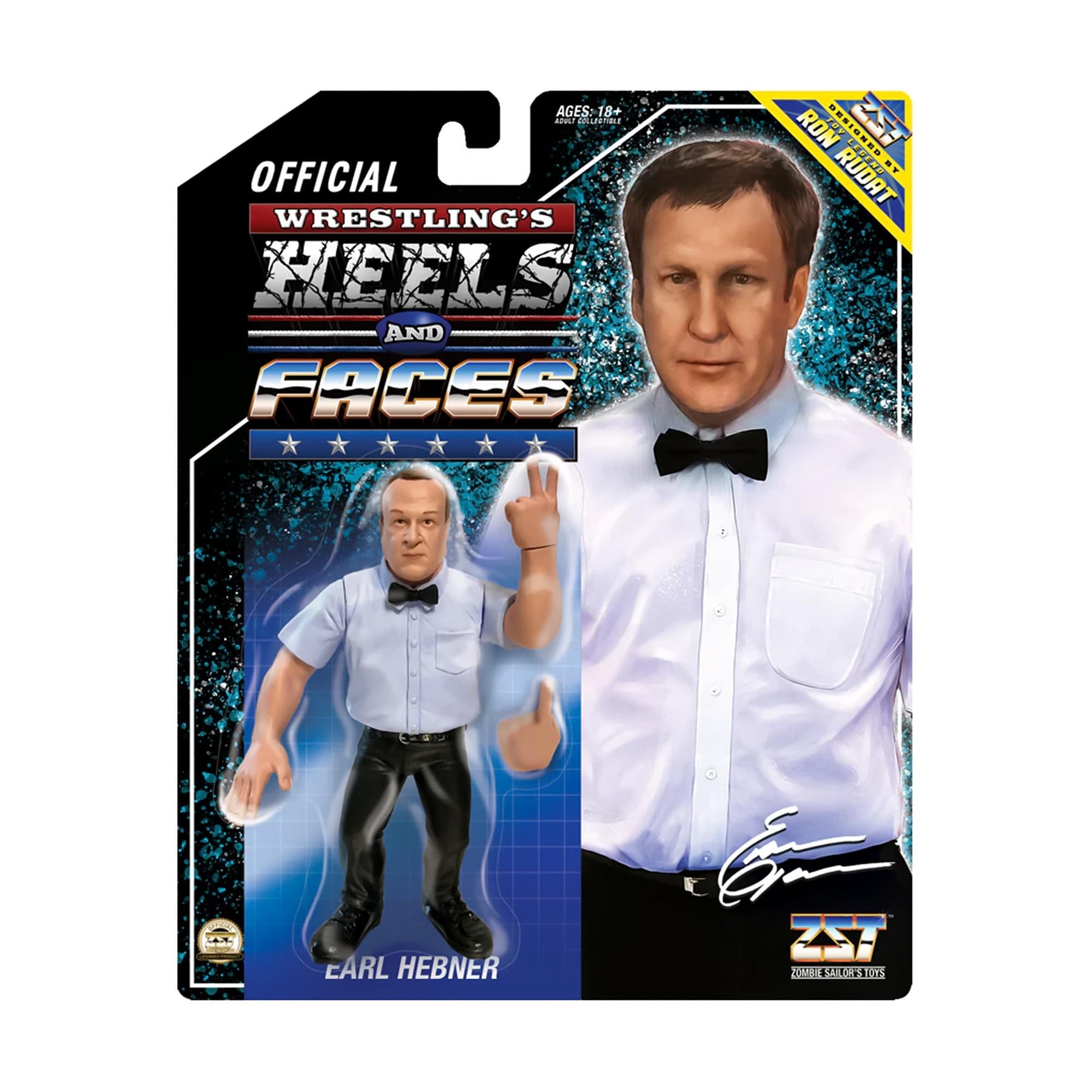 Wrestling's Heels and Faces Retro Action Figure | Earl Herbner