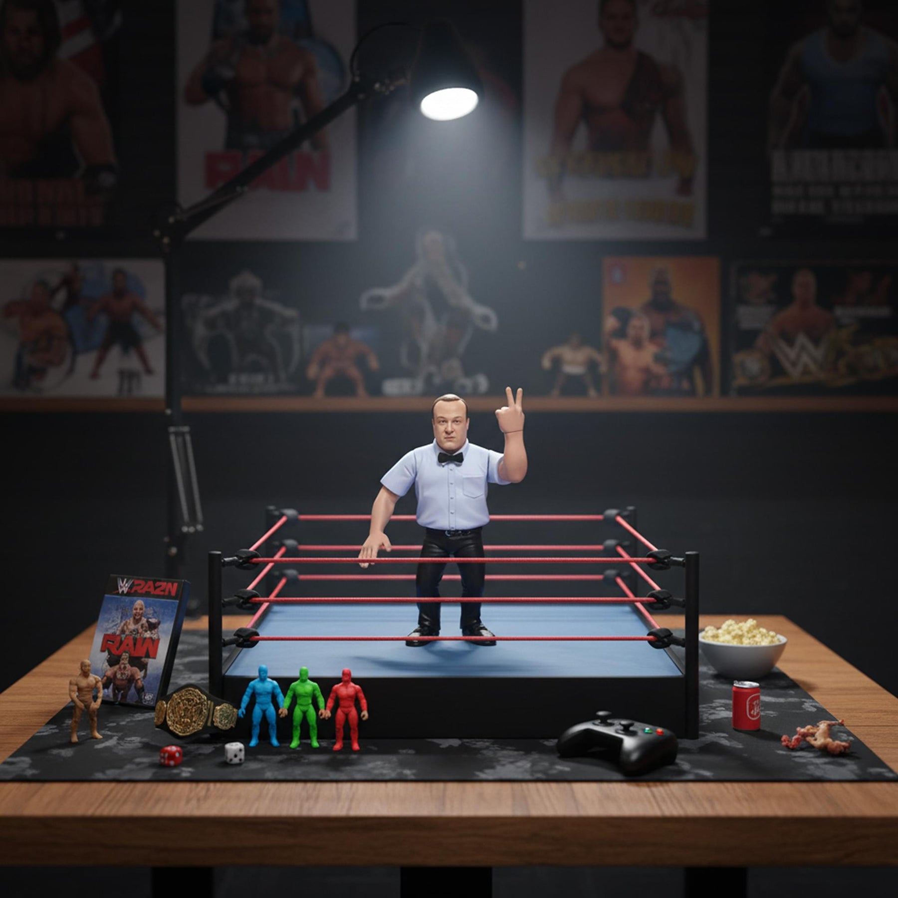 Wrestling's Heels and Faces Retro Action Figure | Earl Herbner