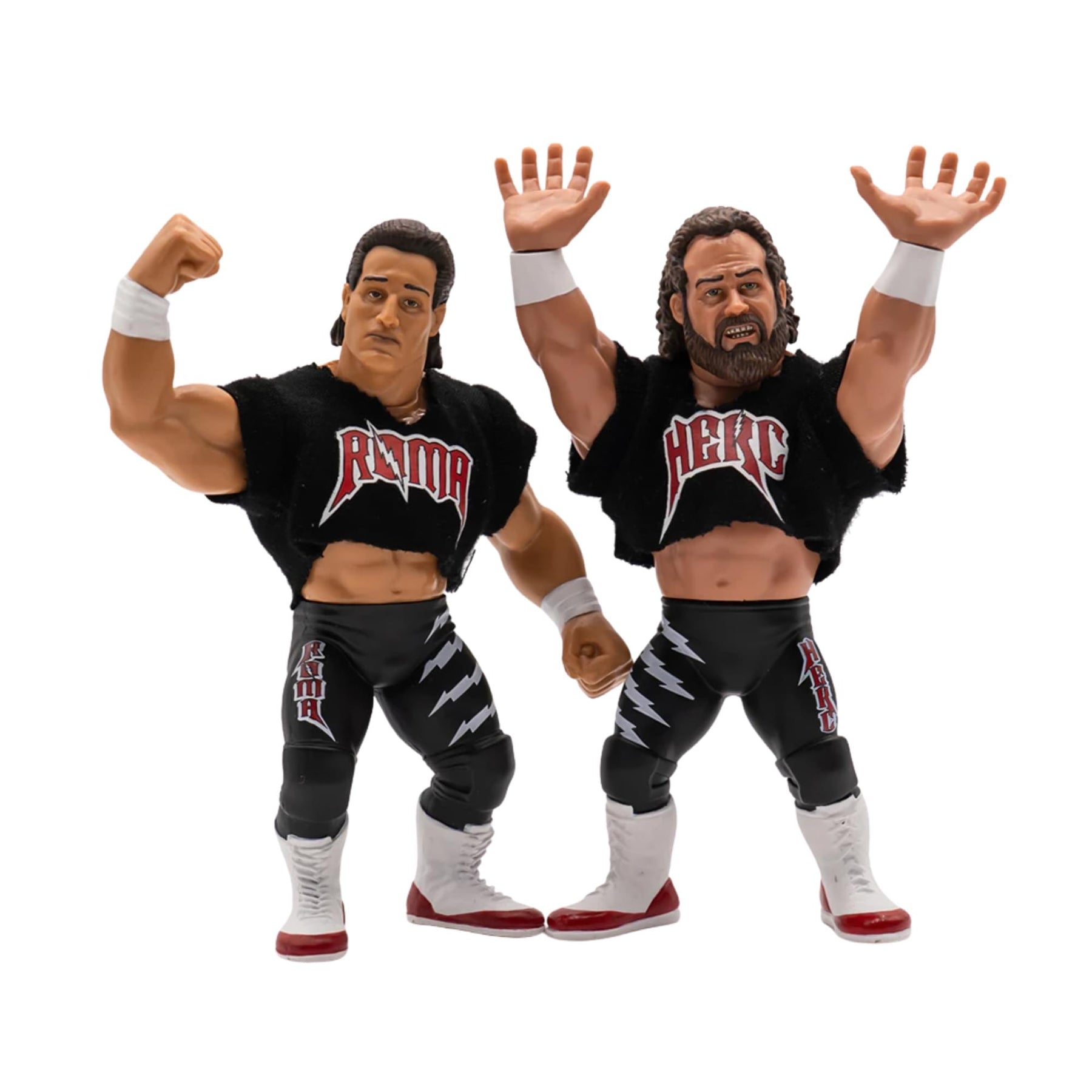 Wrestling's Heels and Faces Retro Action Figure | Herc and Roma 2 Pack